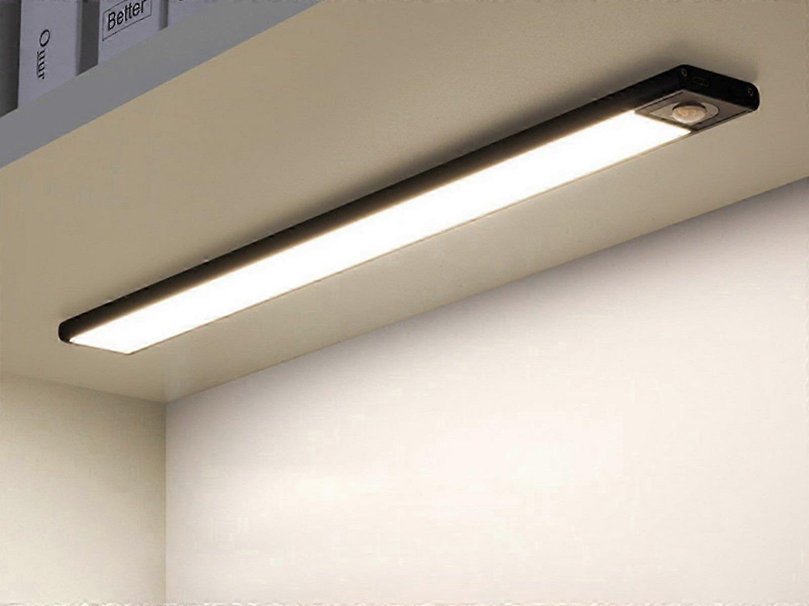 60cm Under Closet Motion Sensor Light Rechargeable Dimmable Cabinet...