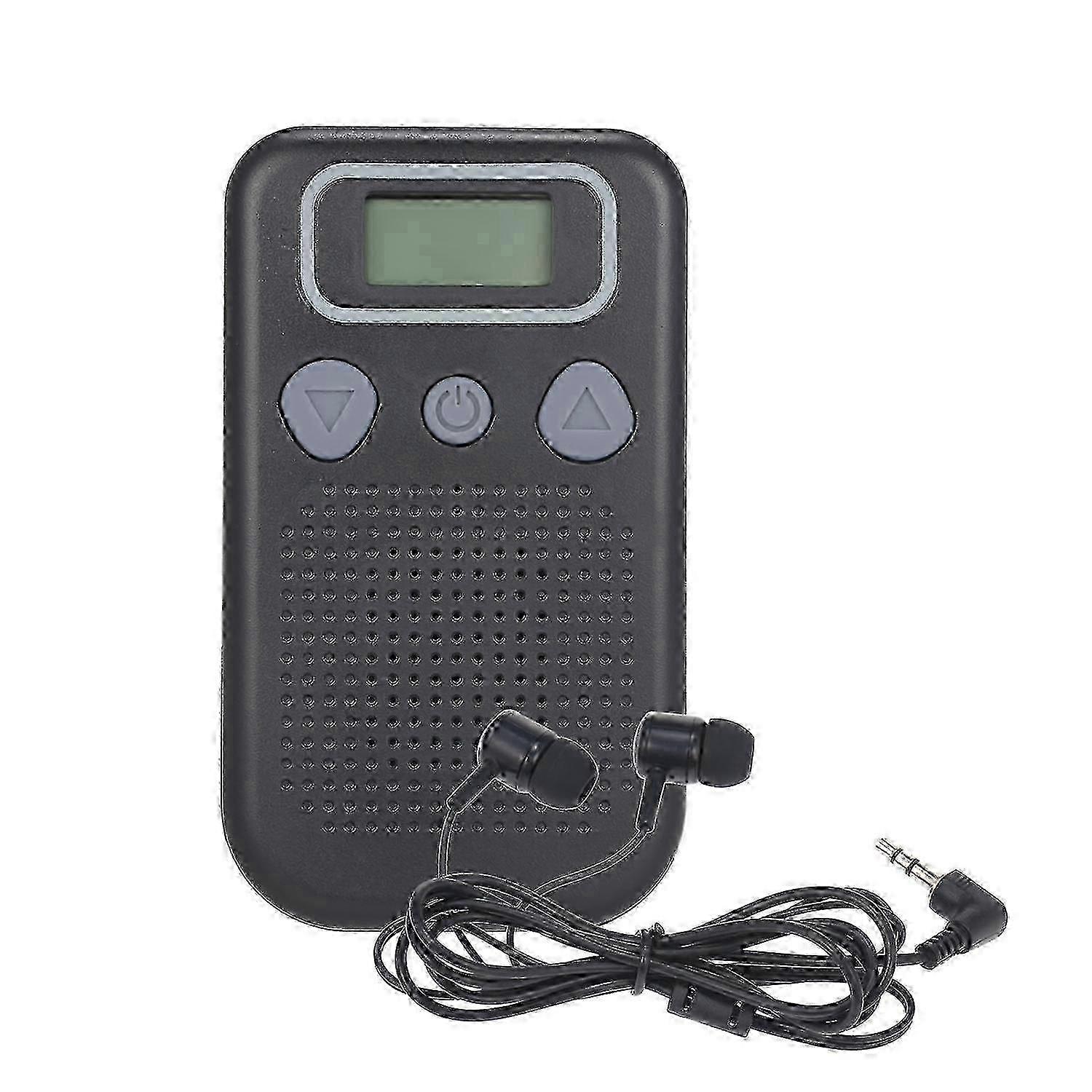 Battery-Powered In-Ear Hearing Amplifier with Headset for Adults an...