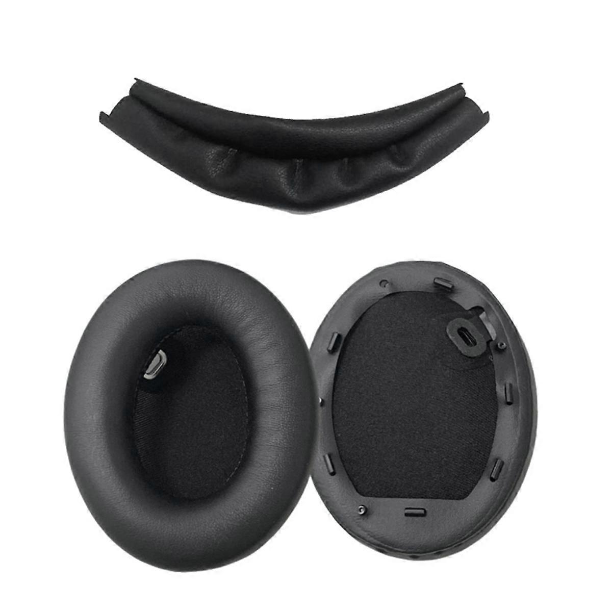 Replacement PU Earpads & Headband Cover Black