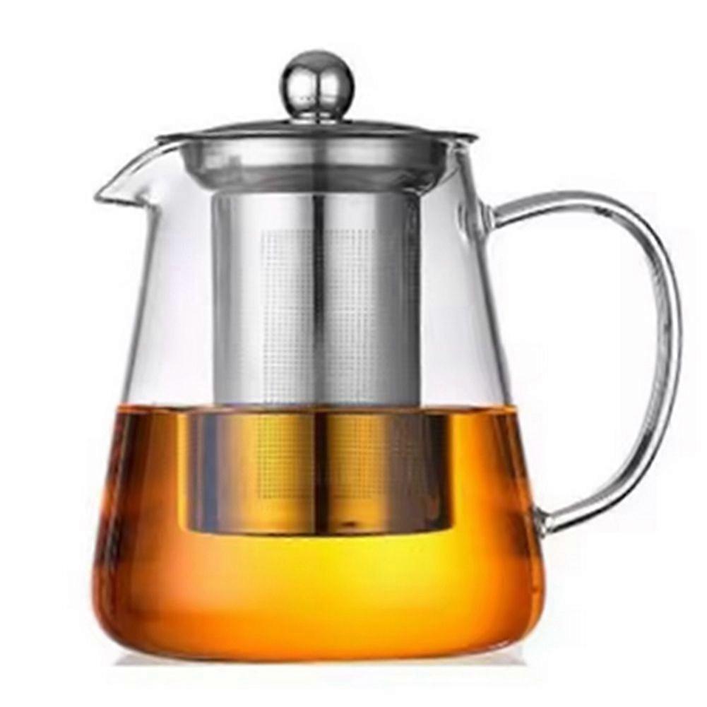 Heat Glass Teapot with Stainless Steel Tea Stra Flower Kettle Teawareiner Infuser Set Puer Oolong Pot 950ML