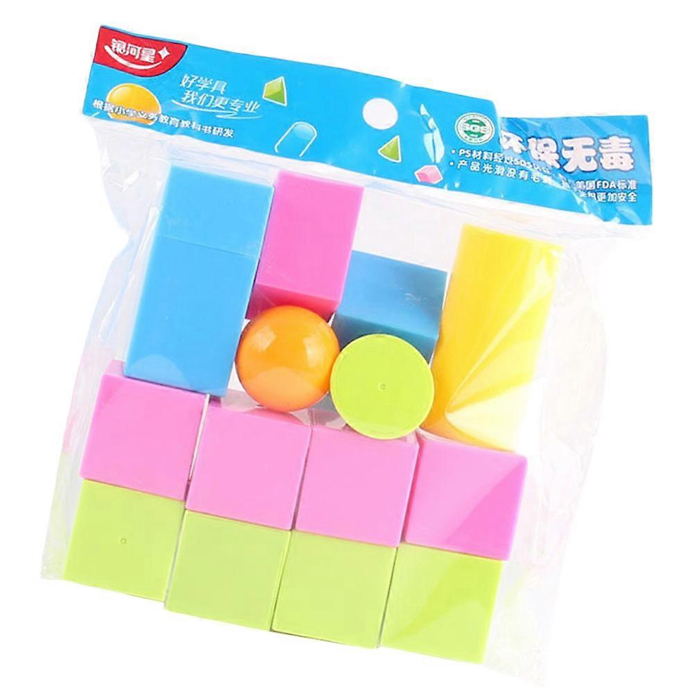 Math Teaching Kit Colorful Geometrical Pieces Educational Toys Suitable For Children 1 Set