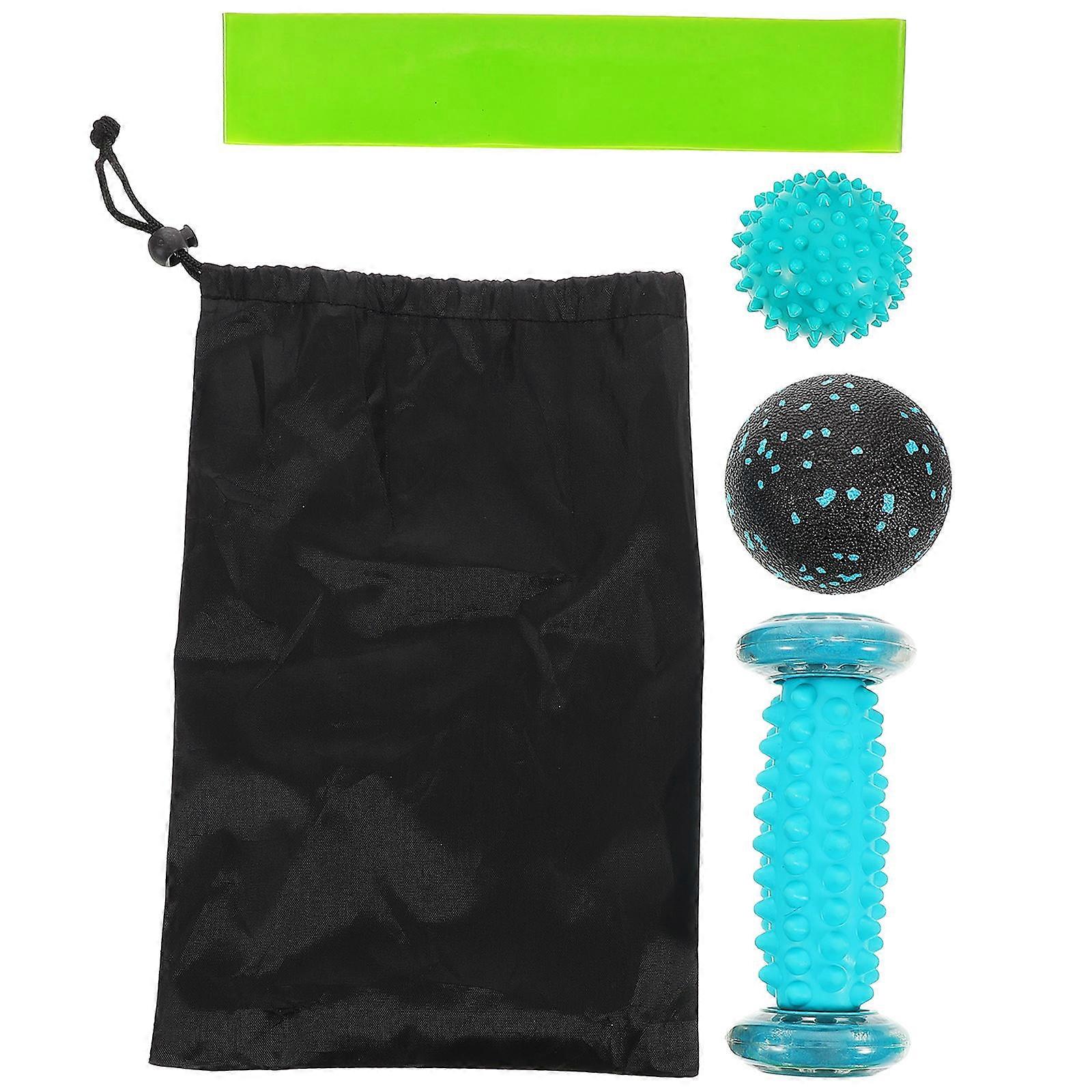 Roller Foot Massager Set Portable Foot Massaging Supplies Assorted Color Cylindrical Shape 1Set