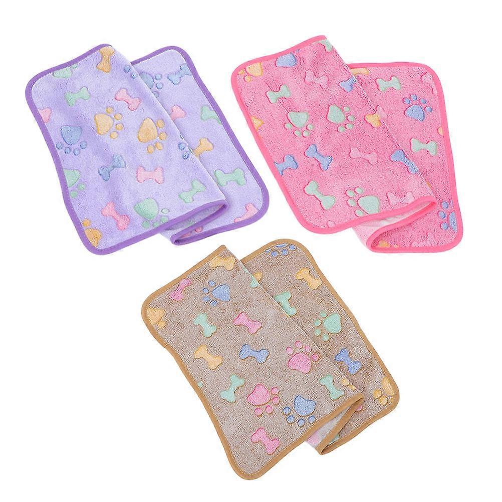 Cute Multi Fleece Dog Blanket Washable for Pet Use Soft Durable Design Ideal for Small Dogs and Cats 30x40 Inches