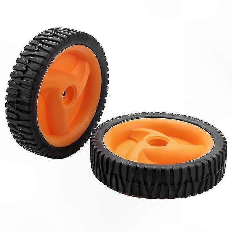 2-Pack 196mm Replacement Wheels for Lawn Mowers | Compatible with Multiple Models | Durable and Reliable Performance