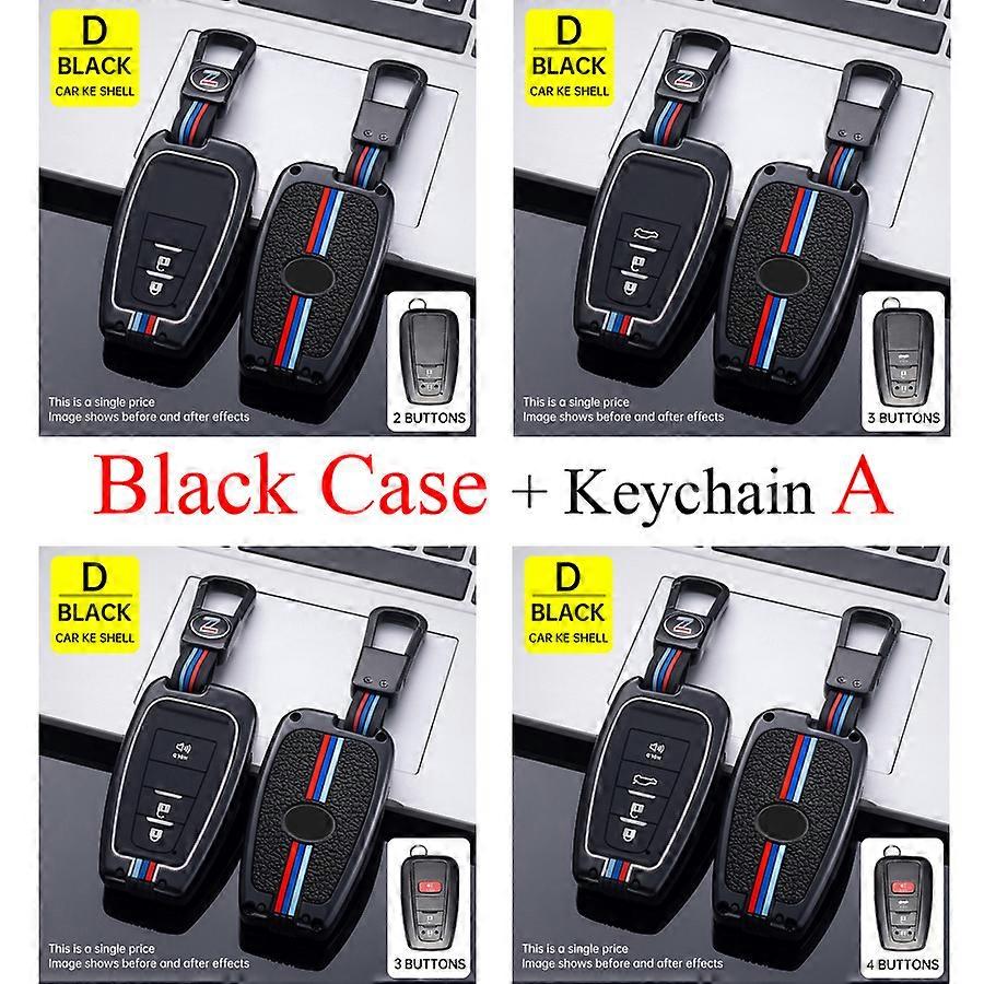 Zinc Alloy Car Key Shell Case For Toyota Camry CHR Corolla RAV4 Avalon Land Cruiser Prado Prius Key Fob Cover 2 3 4 Button 2018~2022~03753