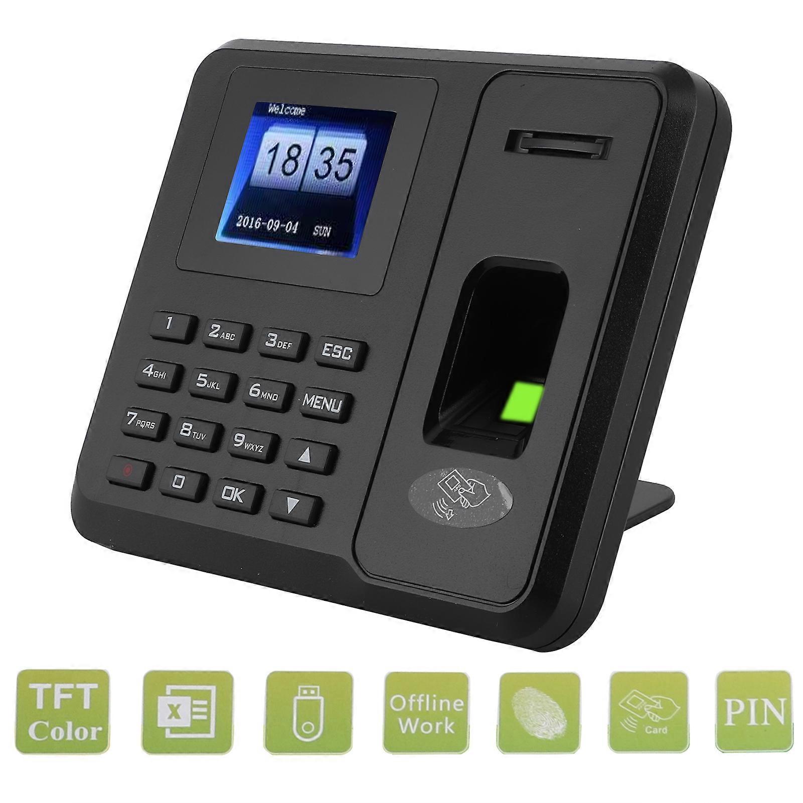 USB Standalone Time Attendance 2.4in TFT LCD Fingerprint ID Card
