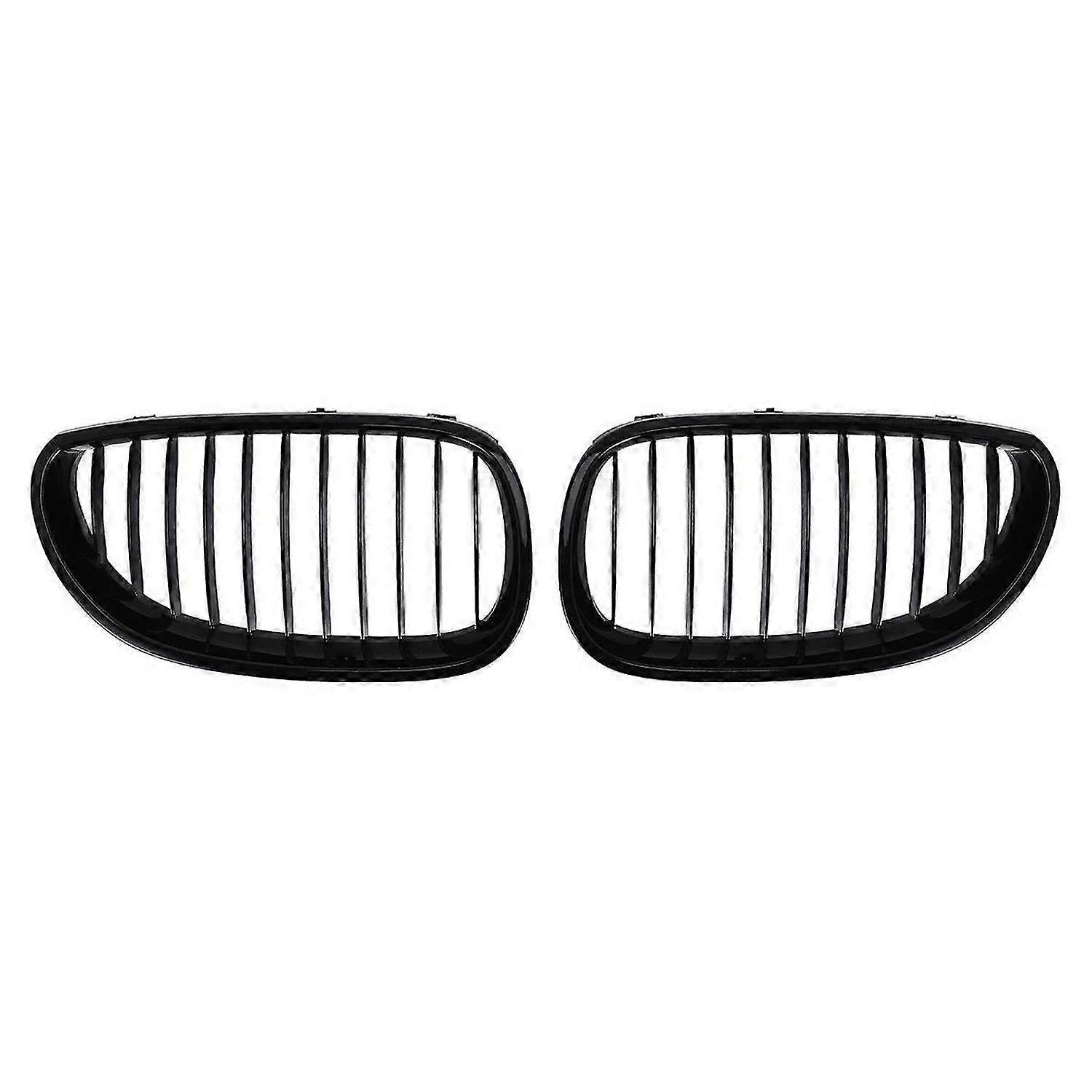 Front Kidney Grilles for E60 E61 5 Series 2003-2009(Gloss Black )