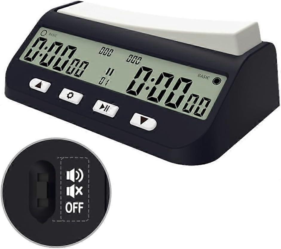 Energy Saving Digital Chess Timer Basic Delay Bonus BYO YOMI Modes For Competitive Play