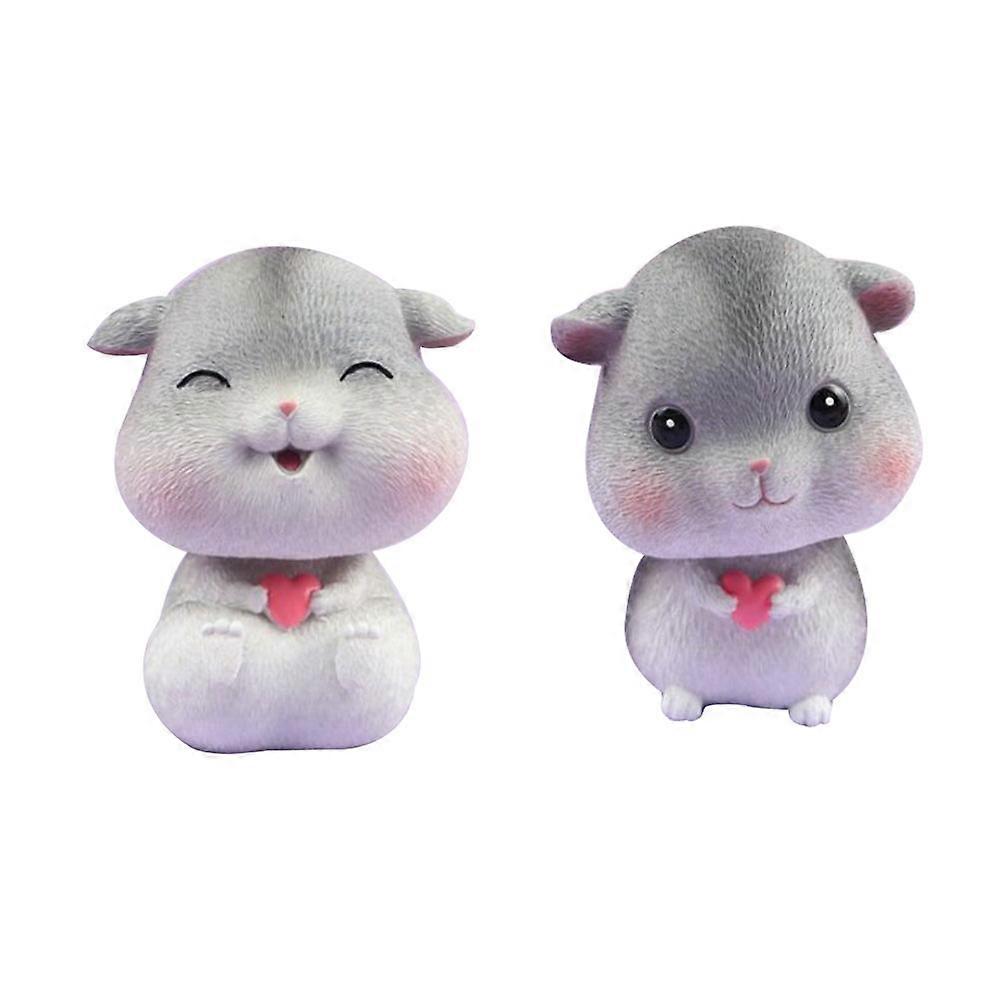 Car Ornaments Shaking Head Hamster Decoration for Home and Office 1Pcs