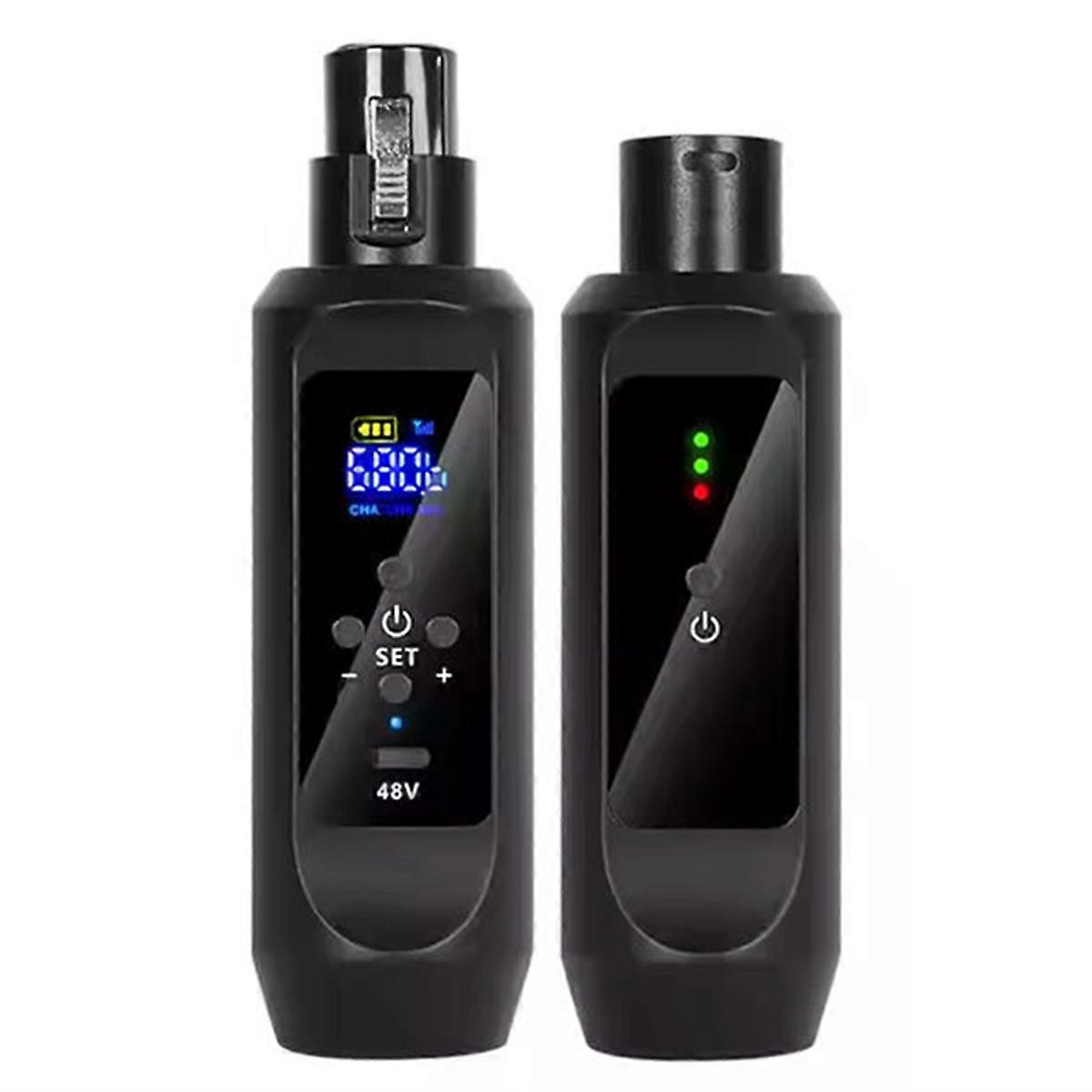 New 48V Microphone Transmitter Receiver Wired Instrument Condenser Dynamic Microphone to Wireless U