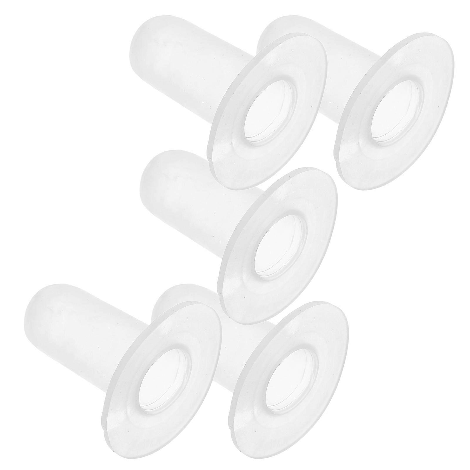 Goat Bottle Nipple Nursing Teat for Young Goats Transparent Silicone Soft and Comfortable Feeding 5Pcs