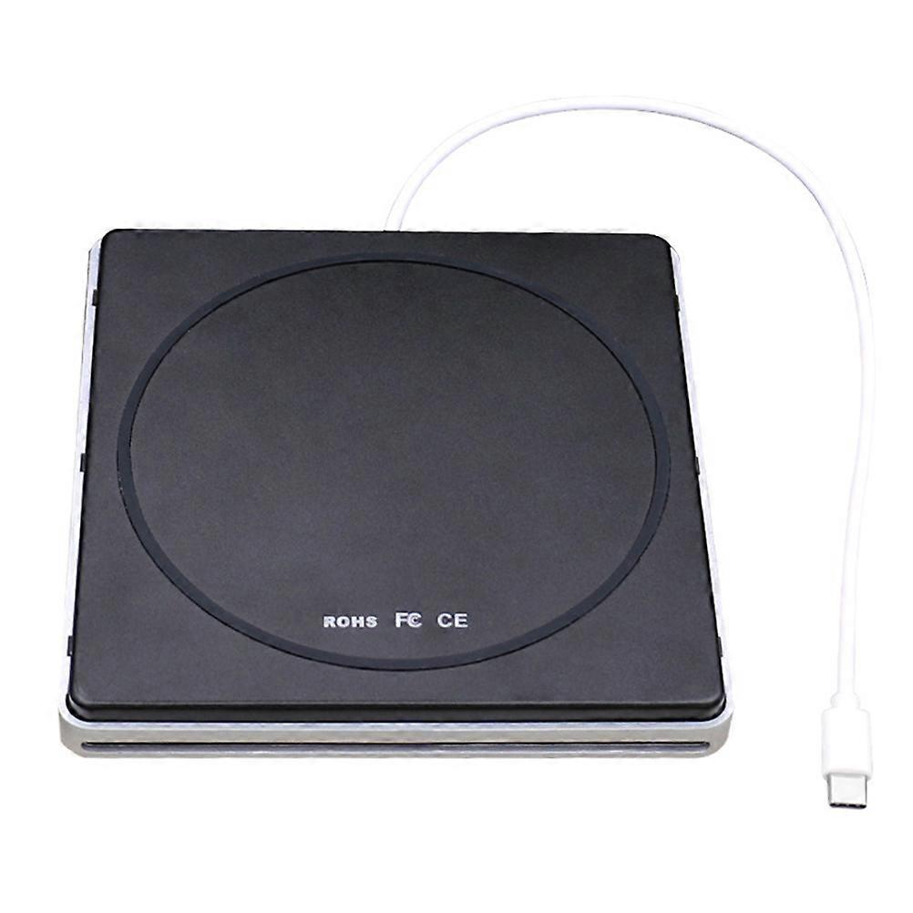 USB 2.0 Type C External Optical Drive Burner for Laptop Silver