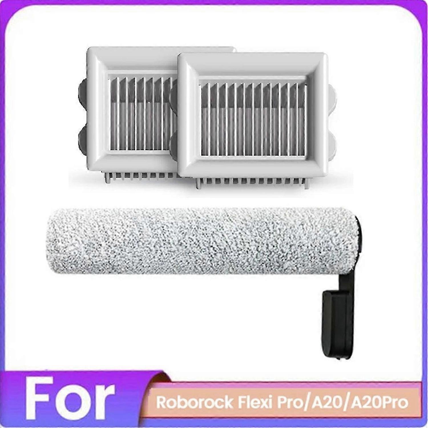 3PCS Brush and Filter Kit for Roborock Flexi Pro A20 A20Pro Floor Scrubber Accessories Replacement P