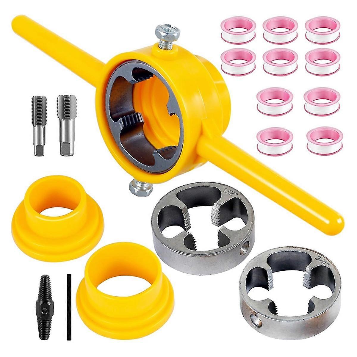 PVC Thread Maker Tool, Pipe Threader Plumbing Tool, Pipe Threader Kit
