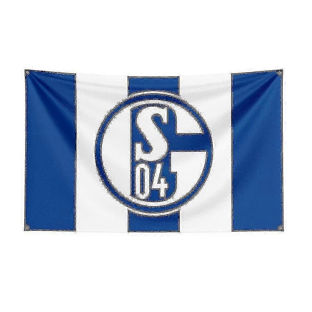3x5 FC Schalke 04 البوليستر المطبوعة العلم سباق الرياضة راية ديكور