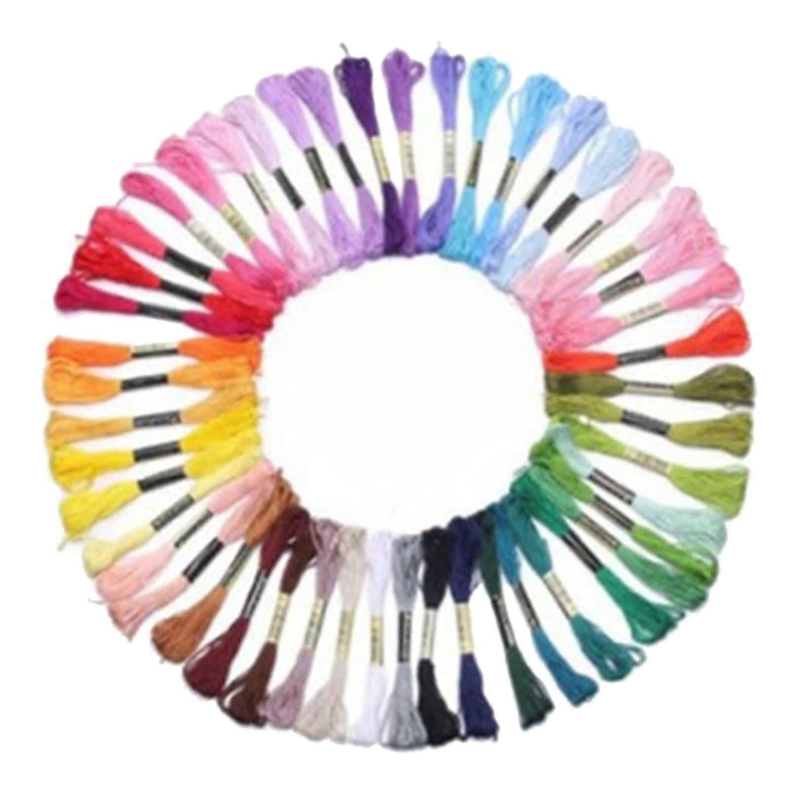 100 Colors Embroidery Floss Polyester Cotton Soft Colorful Embroidery Floss Thread for DIY Handicrafts Bracelets