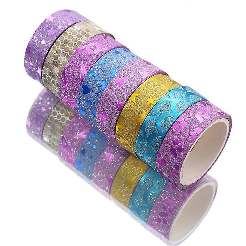 Assorted Washi Masking Tape for DIY Crafts with 30 Rolls Glitter Styles