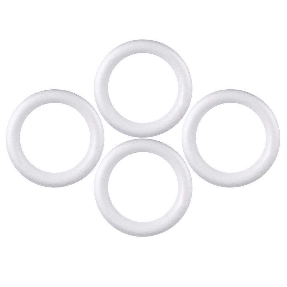 Craft Ring for Decor 16Pcs White Foam Rings for Handmade DIY Accessories