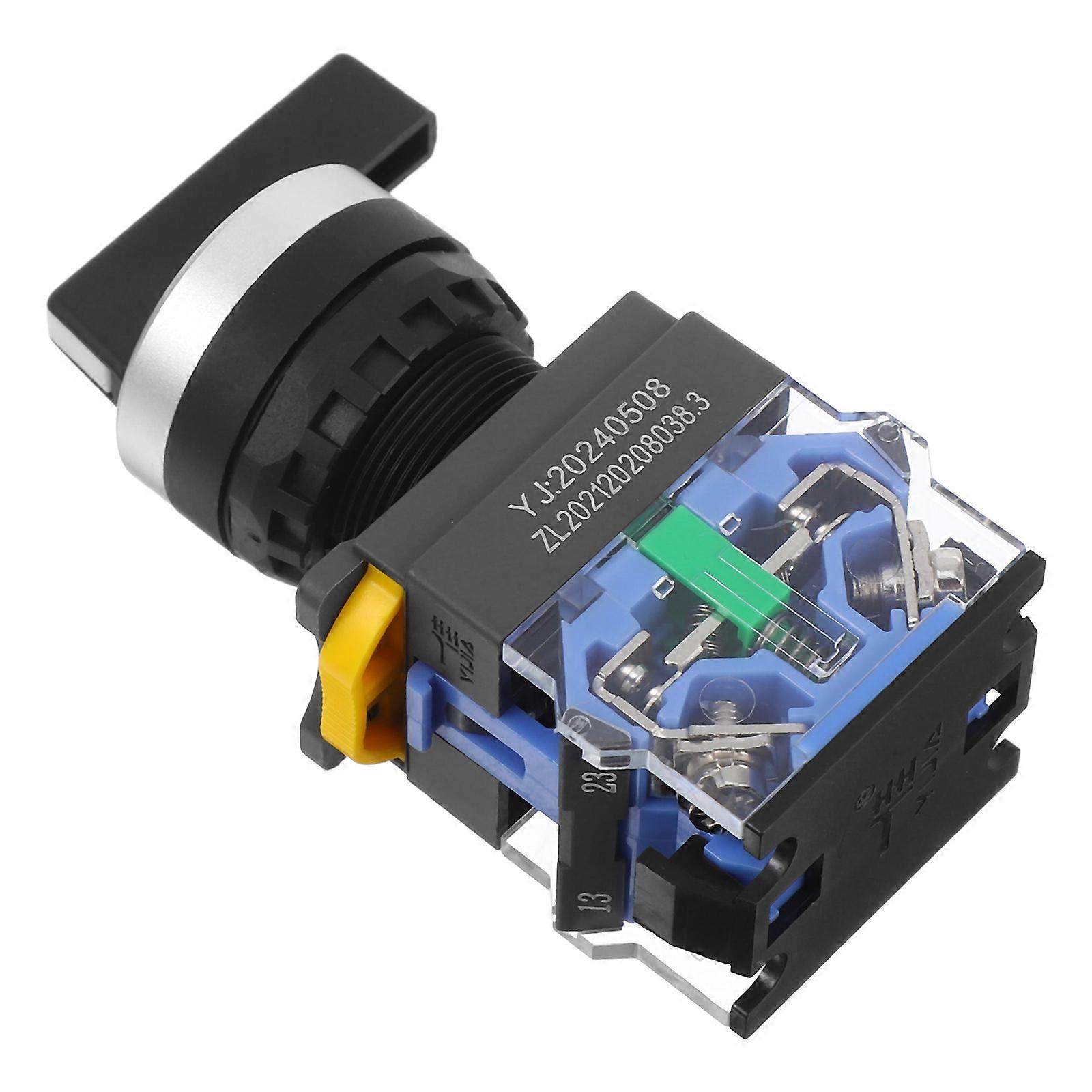 Rotary Selector Switch 3Pcs with Knob for Maintained Latching Function