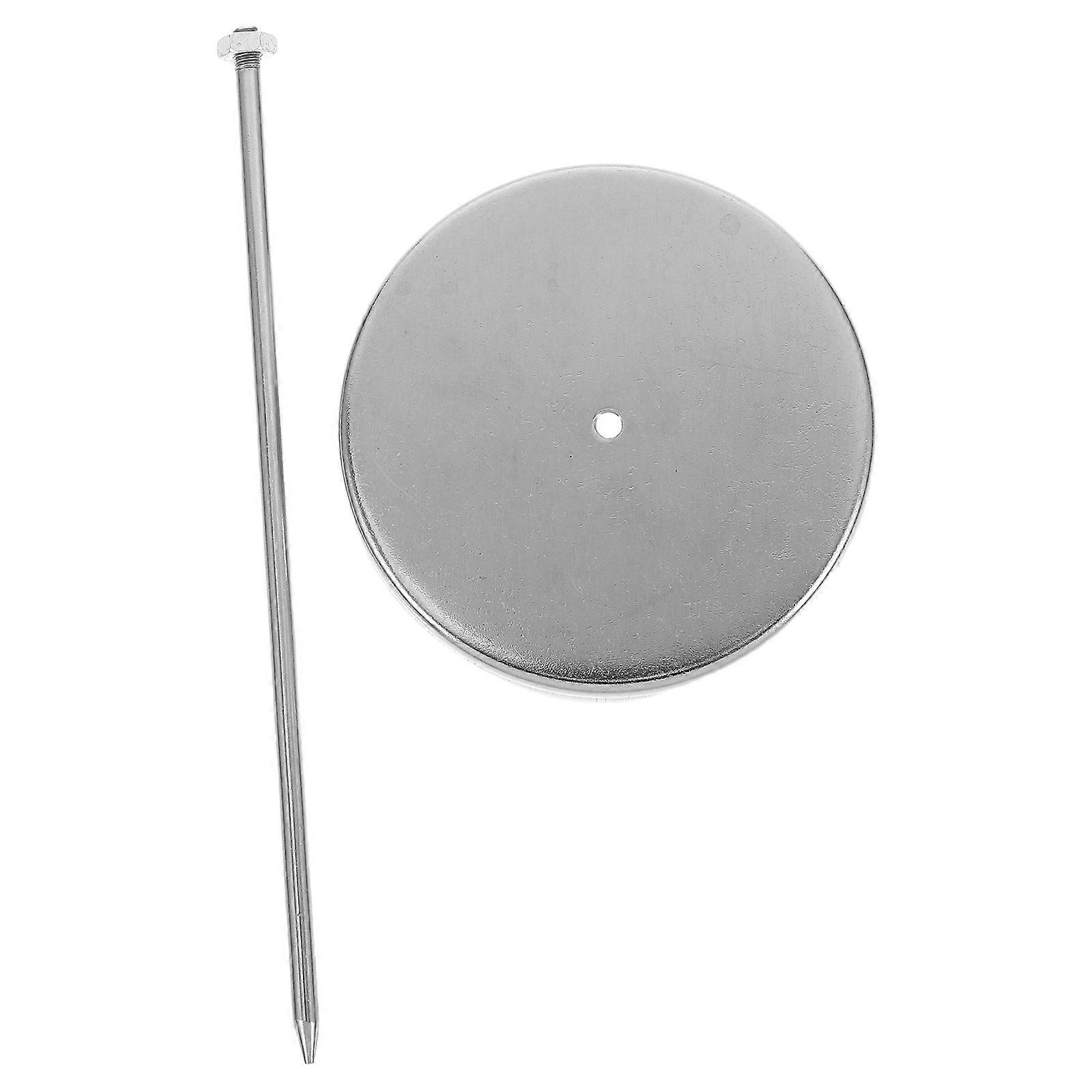 Sturdy Bill Holder With Round Base Designed For Restaurants And Offices Featuring Silver Color For Effective Ticket Storage 1Pcs
