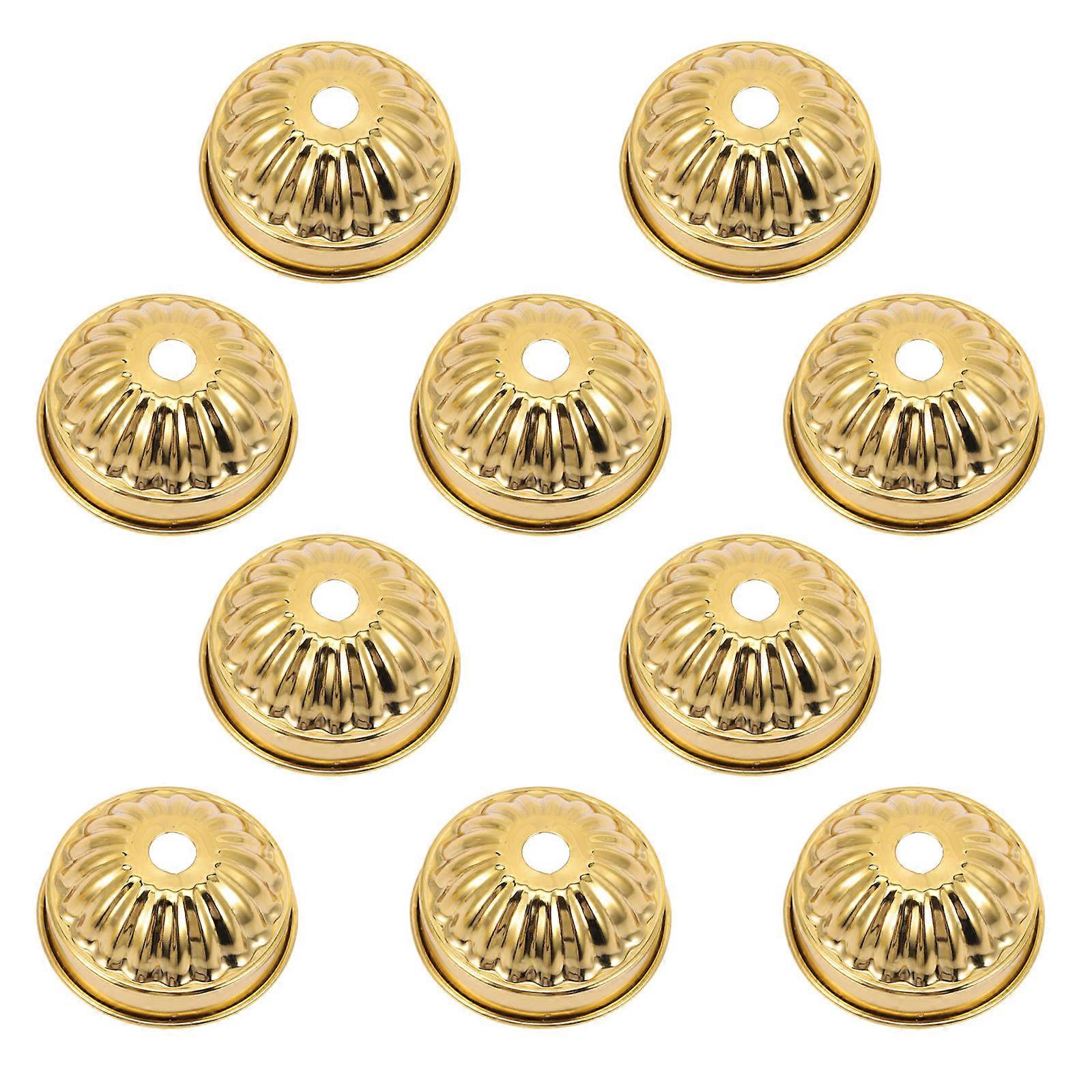 Creative Flower Shaped Lighting Table Lamp Gasket For DIY Projects 3X2.5Cm Golden Space-saving 20Pcs