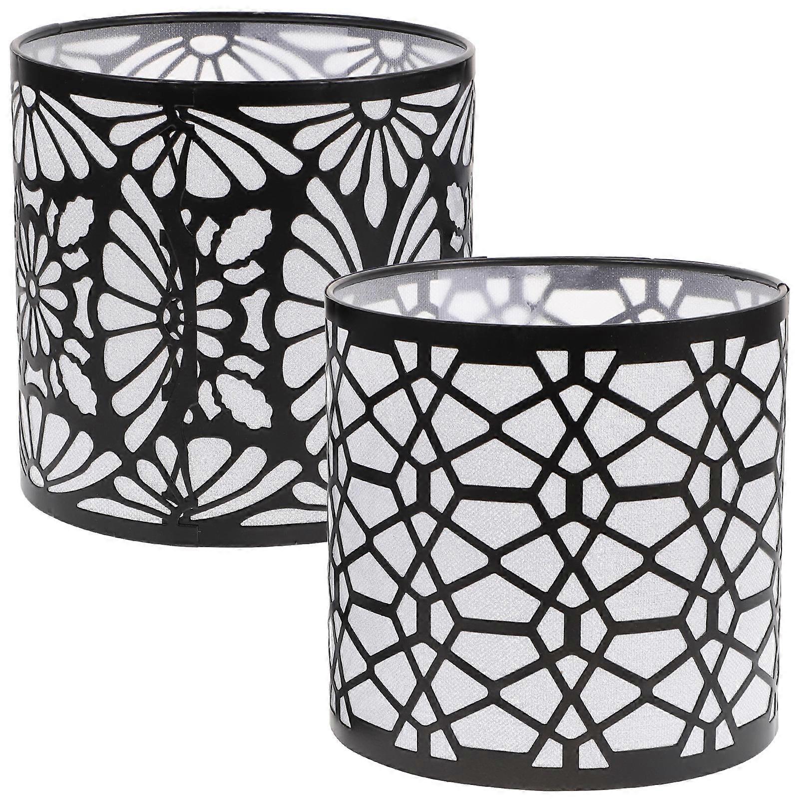 Table Lamp Shade Butterfly Shape Modern Style For Hotel Rooms Softening Lights 2Pcs