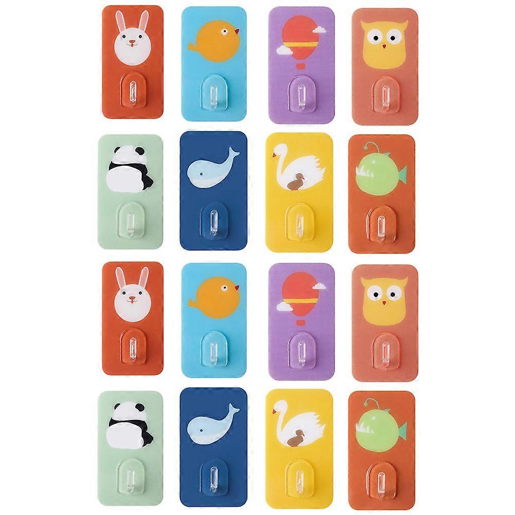 Decorative Wall Hook Heavy Duty Adhesive Hook for Storage Use 72Pcs