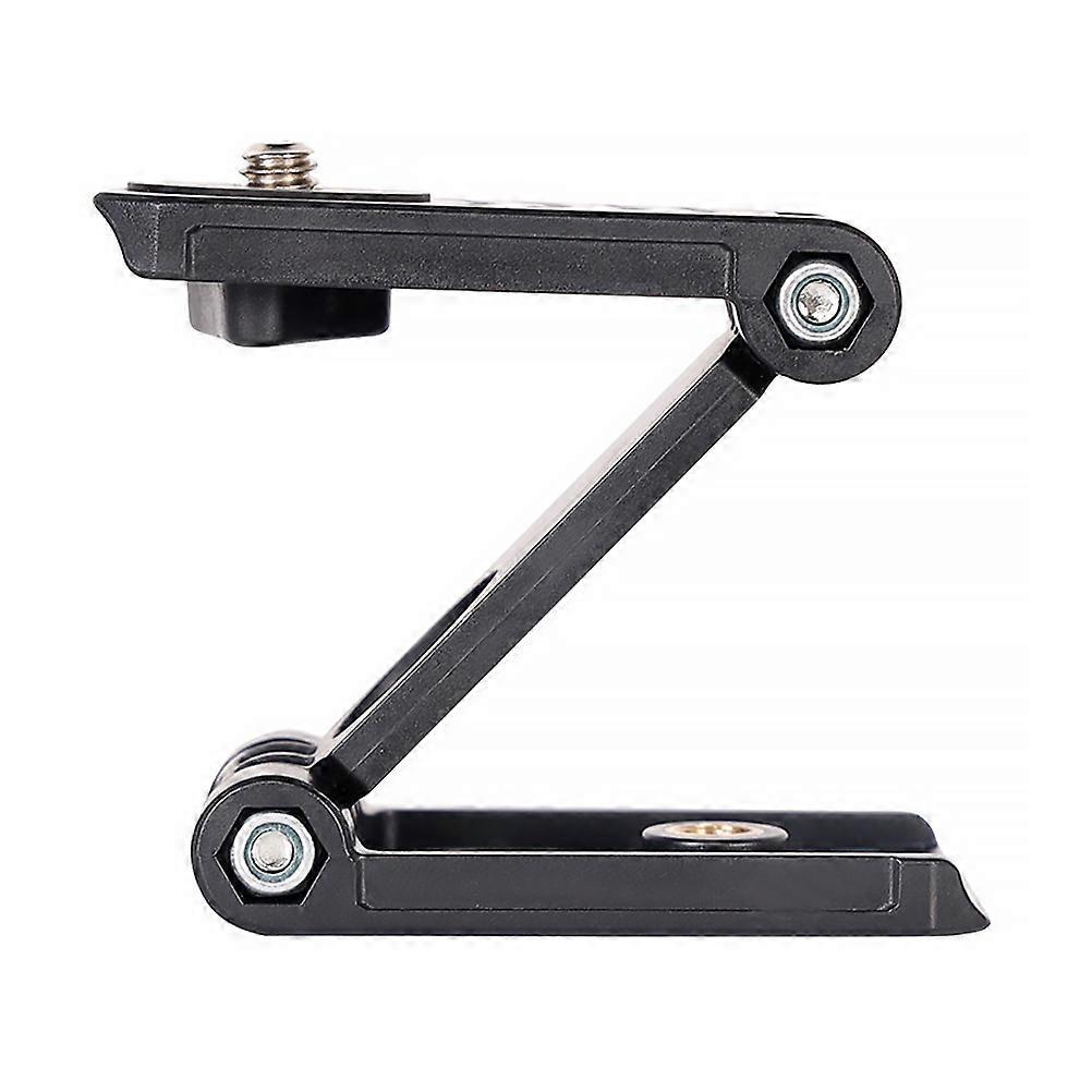 Phone Bracket Z Type Pan Bracket for Holding Use 3Pcs Folding Camera Holder Black