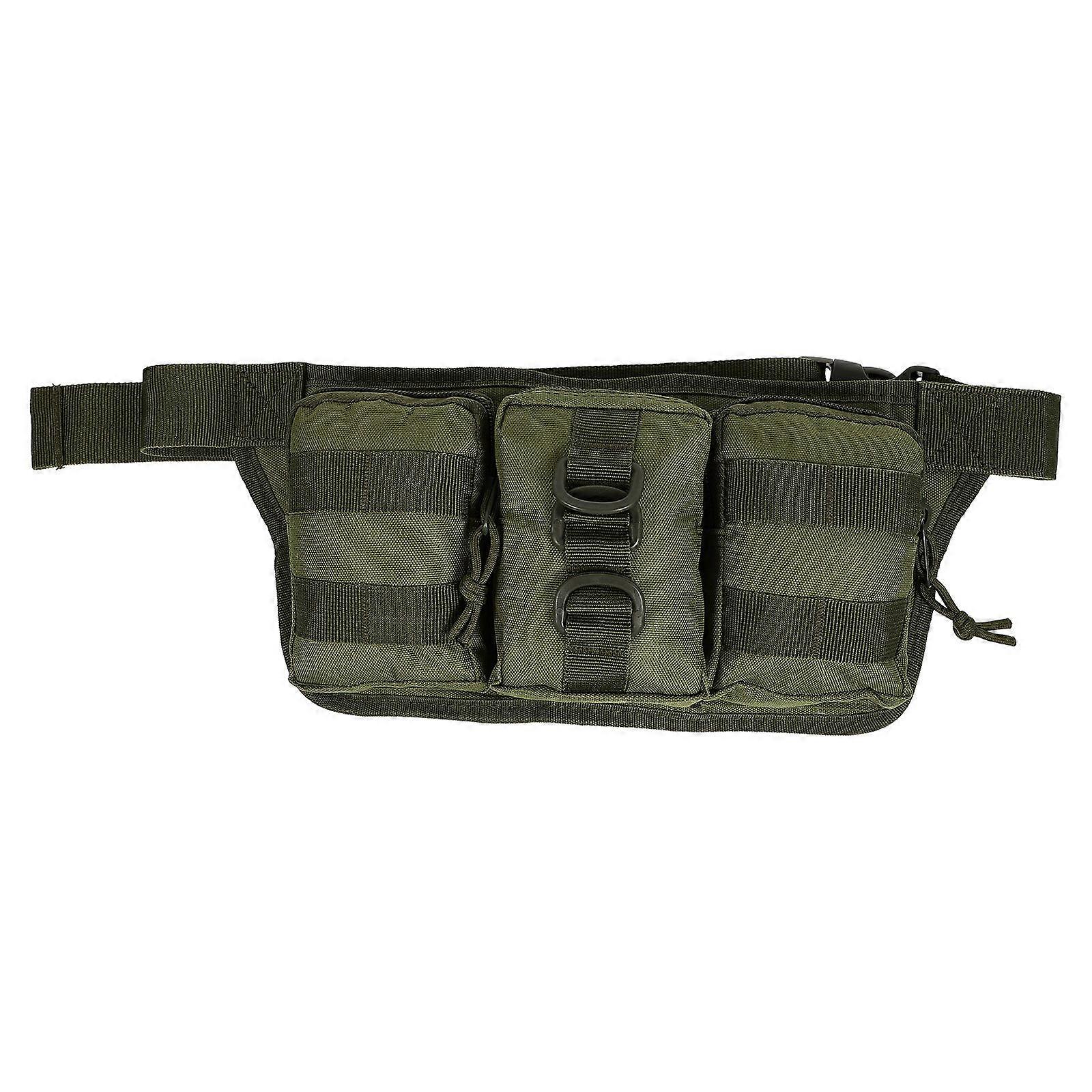 Wear Resistant Waist Bag Army Green for Storage 4Pcs Waist Wallet