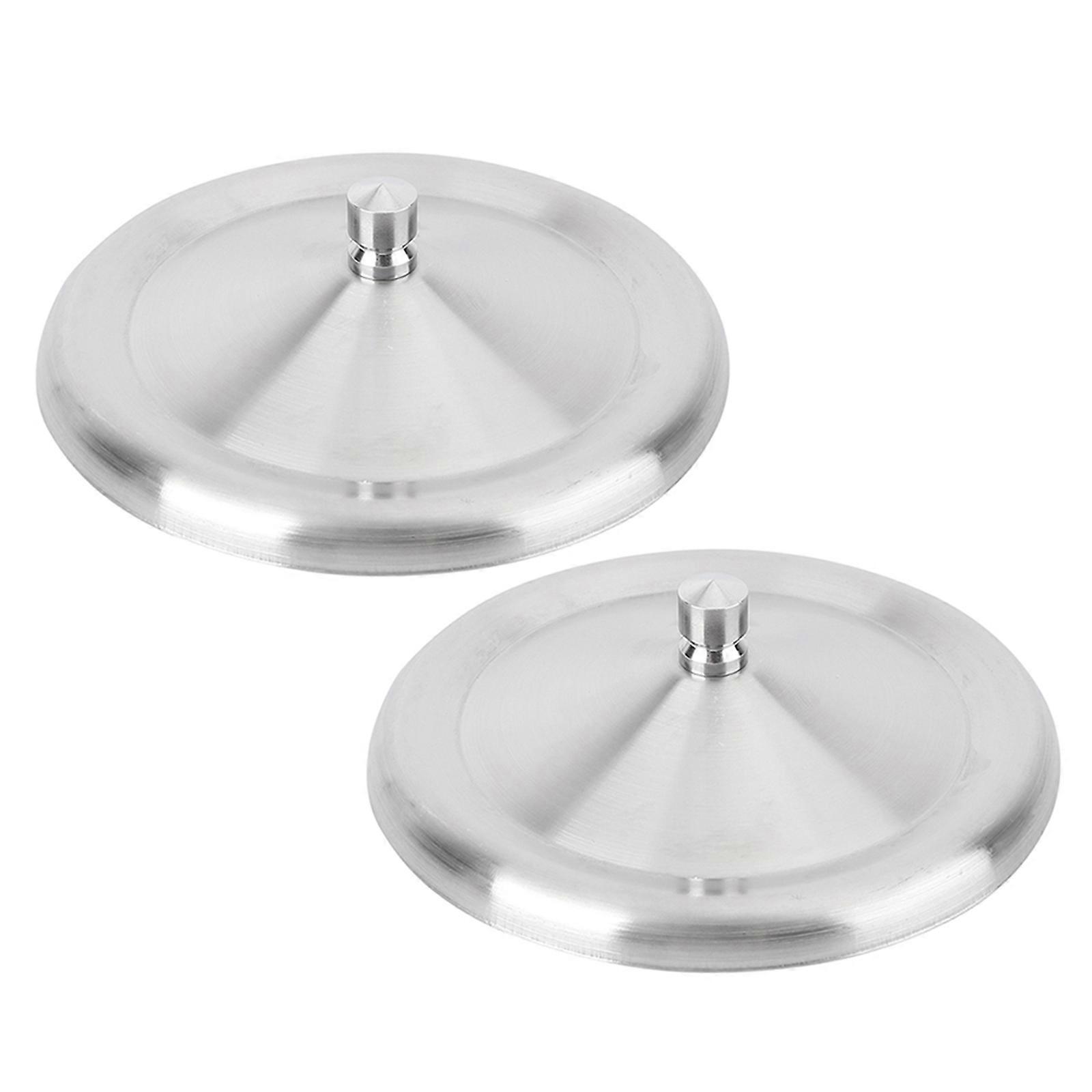 Heat Resistant Cup Lid for 6Pcs Mug Covers Silver Dust Proof Caps