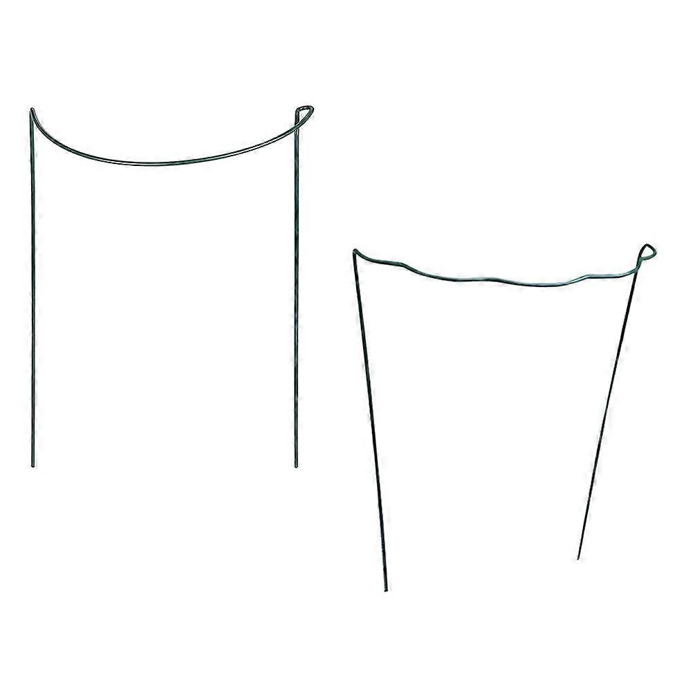 Green Iron Vine Support Plant Bracket for Decor 2Pcs Garden Climbing