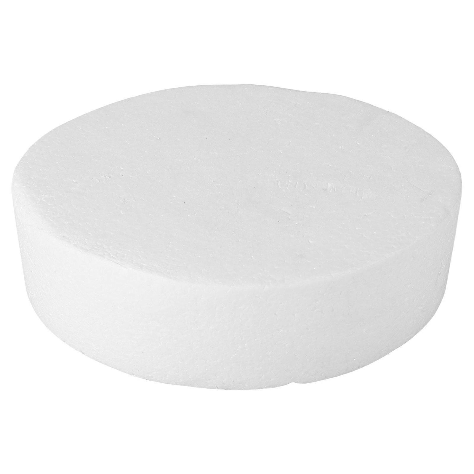 Oval Foam Cake Dummy for Cake Decorating Practice 5Pcs White Set
