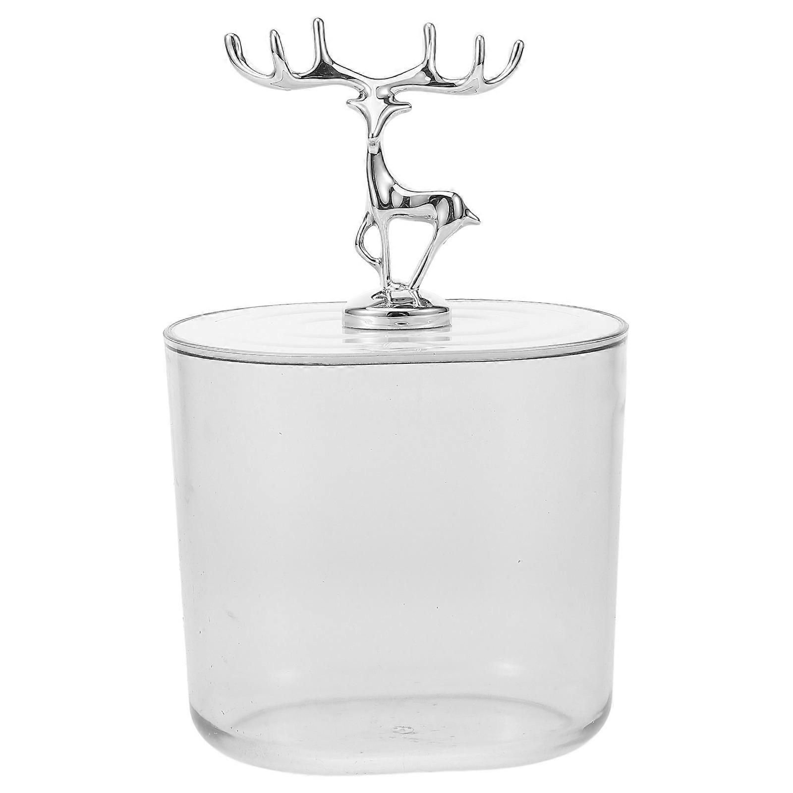 Silver Multi-Function Storage Case with Lid for Home Use 4Pcs