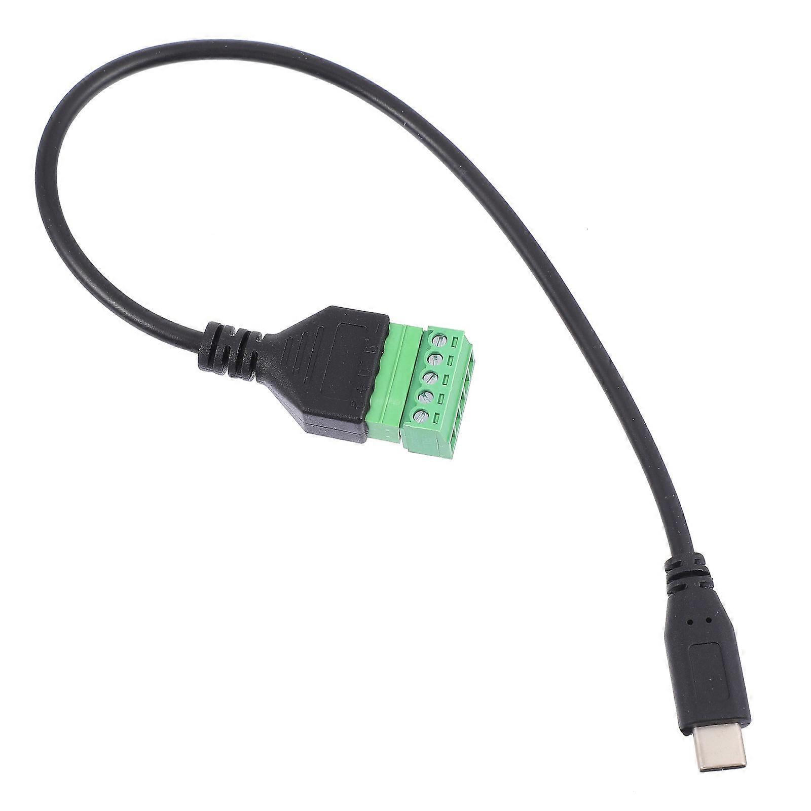 USB Type-C Screw Terminal Connector Cable for Data Transfer