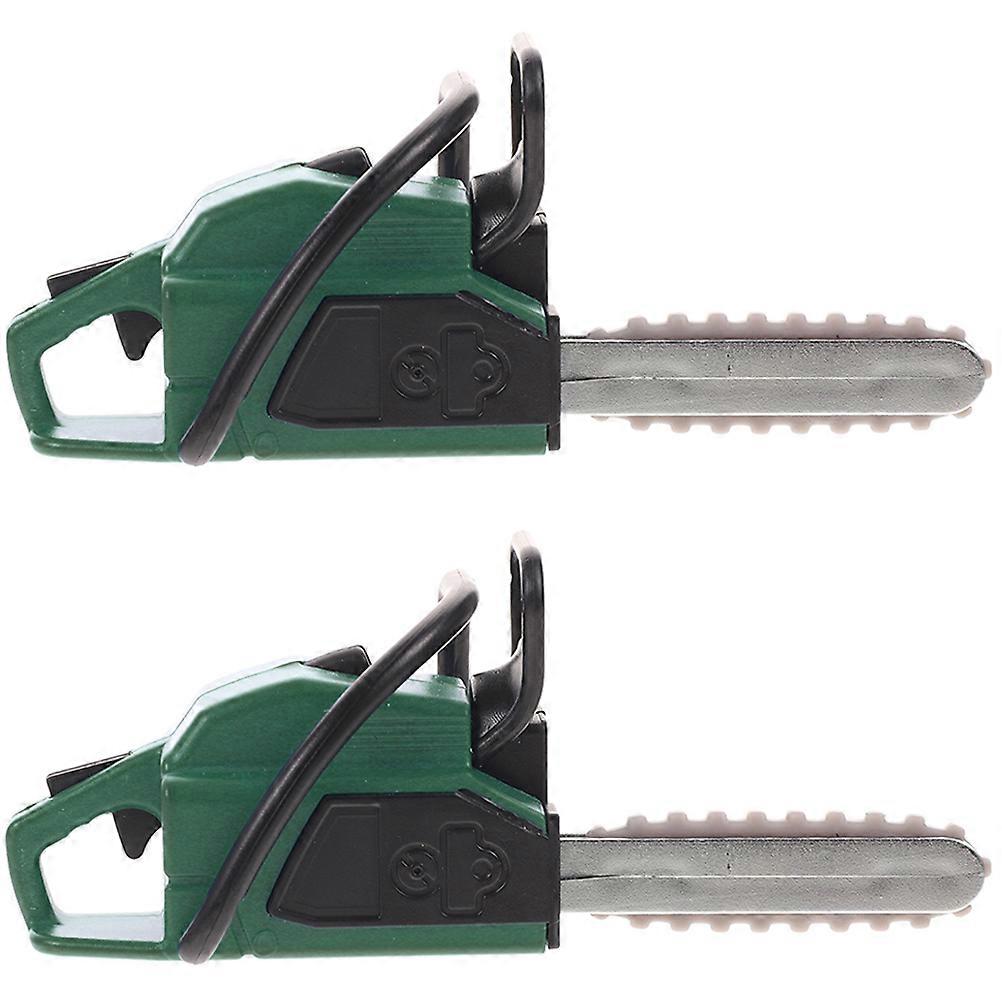 Simulated Chainsaw Model 8Pcs Workmanship Desktop Ornament For Collector's Item Mini Chainsaw Shape