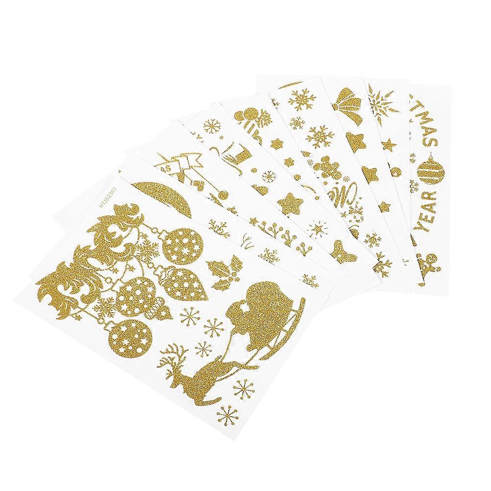 Christmas Window Decals 45 Sheets Decorative Wall Stickers For Living Room 30.00X20.00CM Functionality