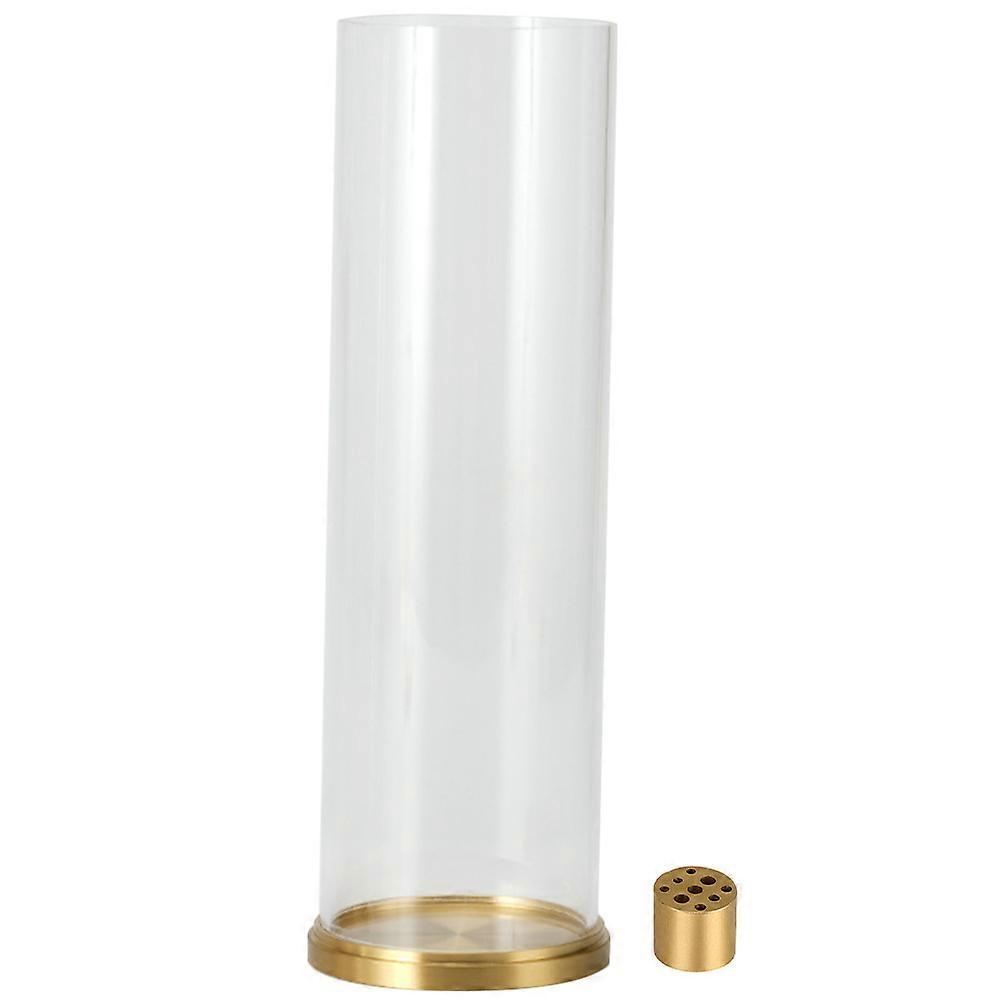 Incense Holder for Stress Relief 3Sets with Transparent Brass and Acrylic Cover