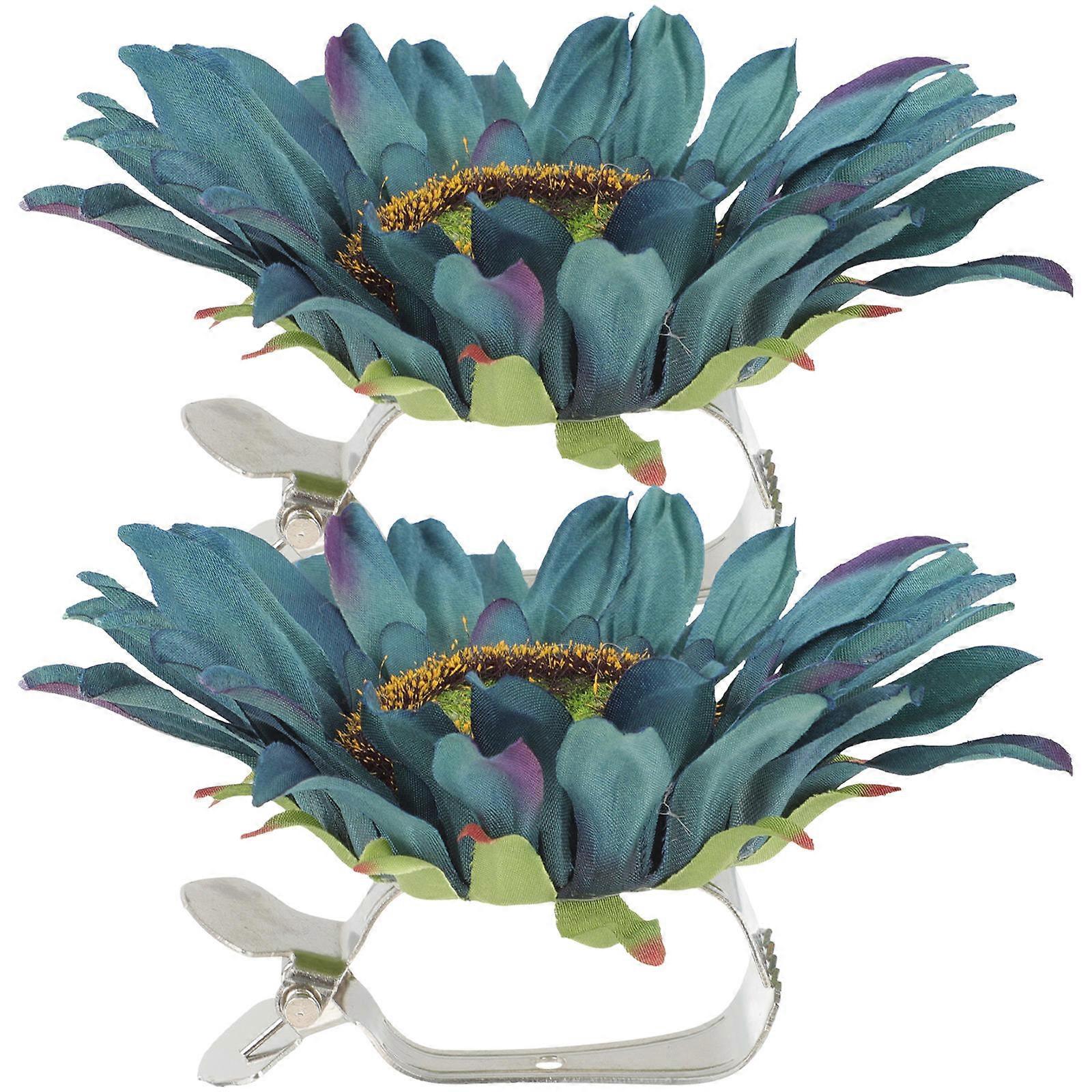 Multi Color Sunflower Curtain Binding Clips for Home Use 8Pcs Set