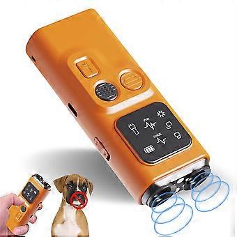 P7 Portable Dual Head Ultrasonic Dog Repellent with LED Light Anti Barking Device for Training