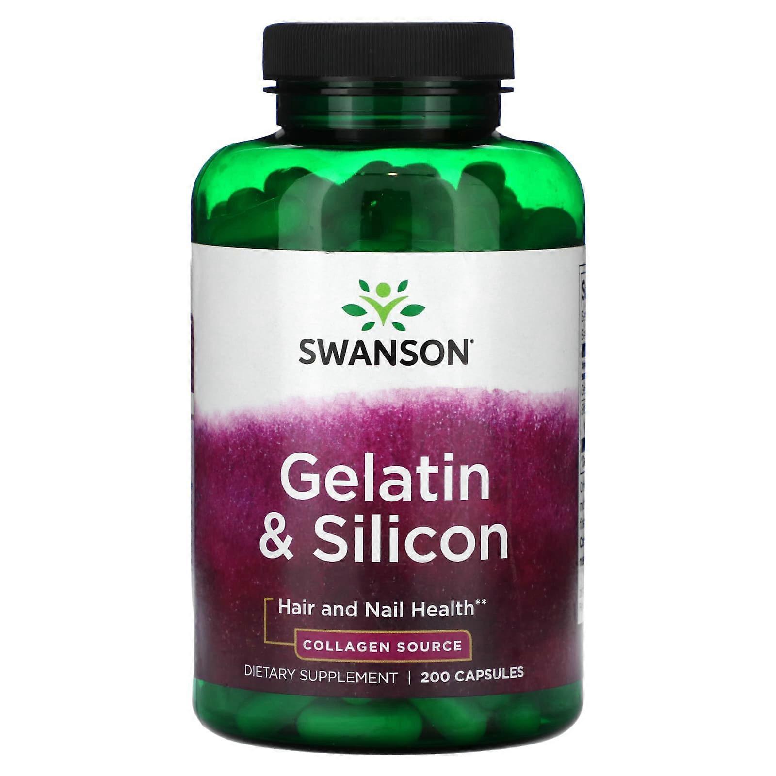 Gelatin & Silicon, 200 Capsules