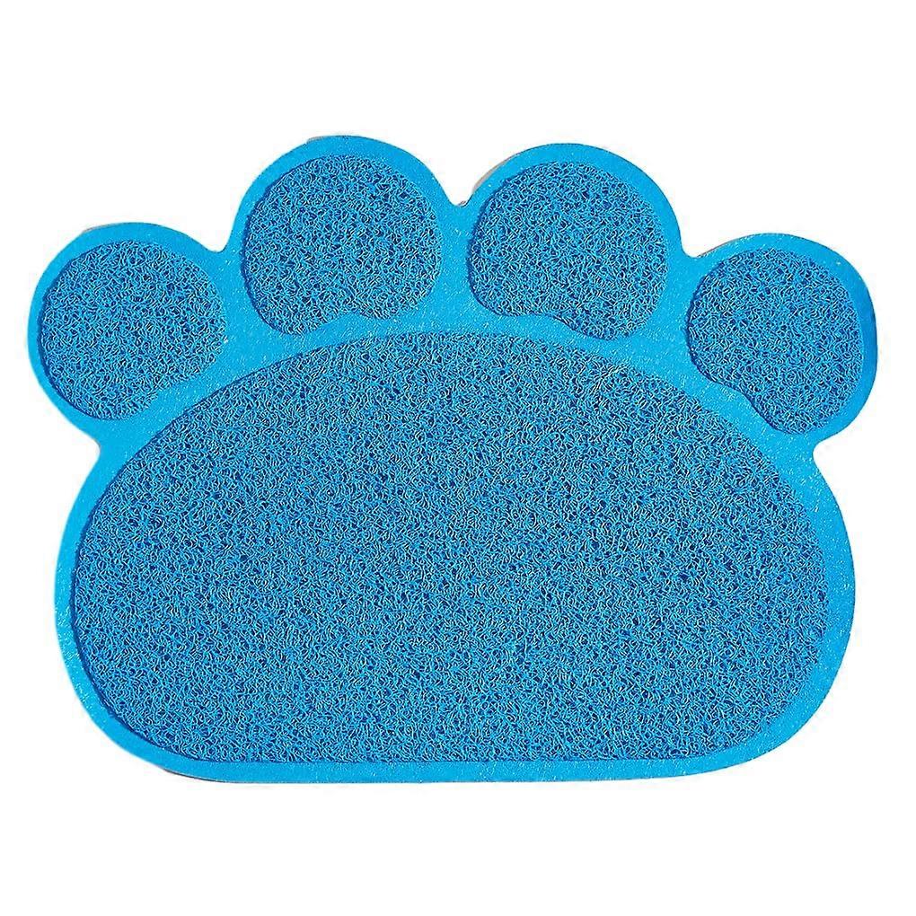 Cat Litter Mat Blue Ultimate Litter Trapping Solution For Cats No Displacement Litter Box Mat