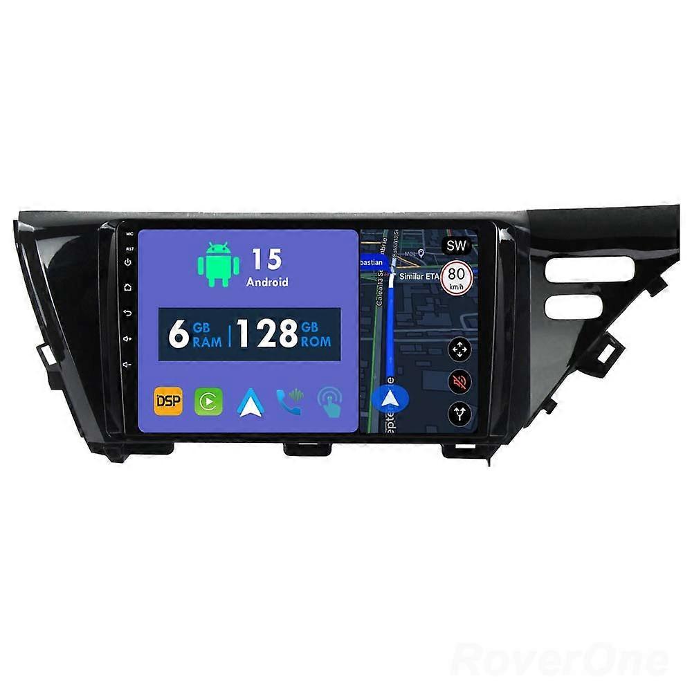 Car Radio 6G+128G CarPlay GPS Navigation Head Unit for Toyota Camry 8 XV 70 2017 - 2020 Android Auto Bluetooth Stereo Touch Screen