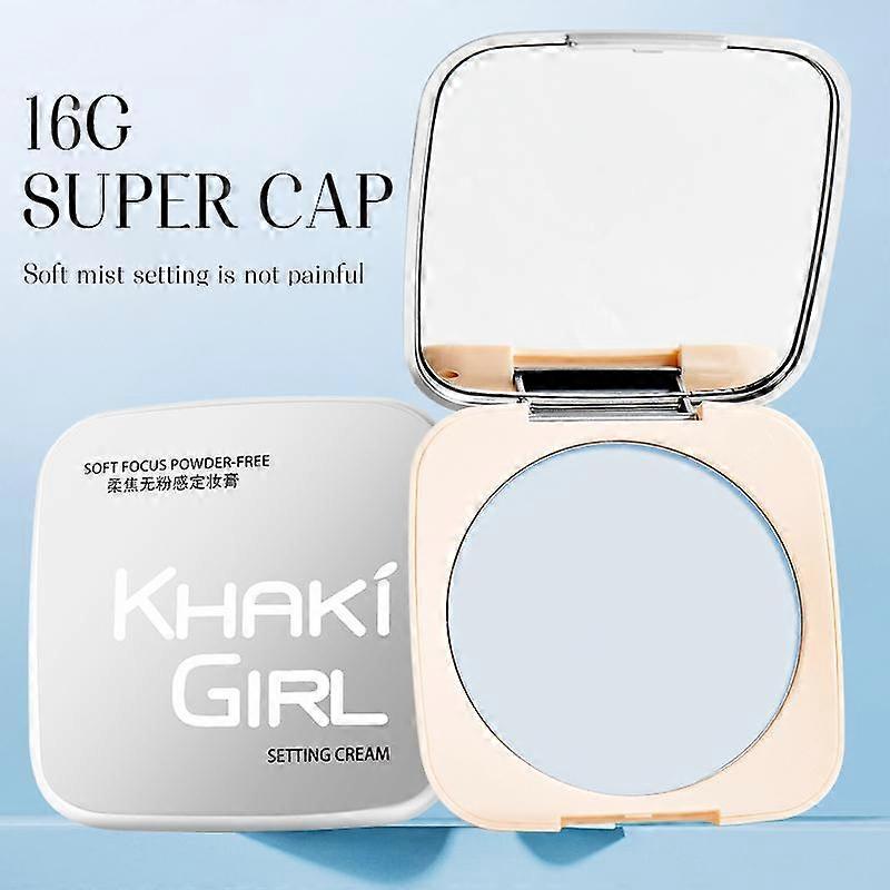 Matte Powder-Free Setting Cream, 16g Large Capacity, Long-Lasting Makeup Base, Smooth Finish, Suitable for All Skin Types