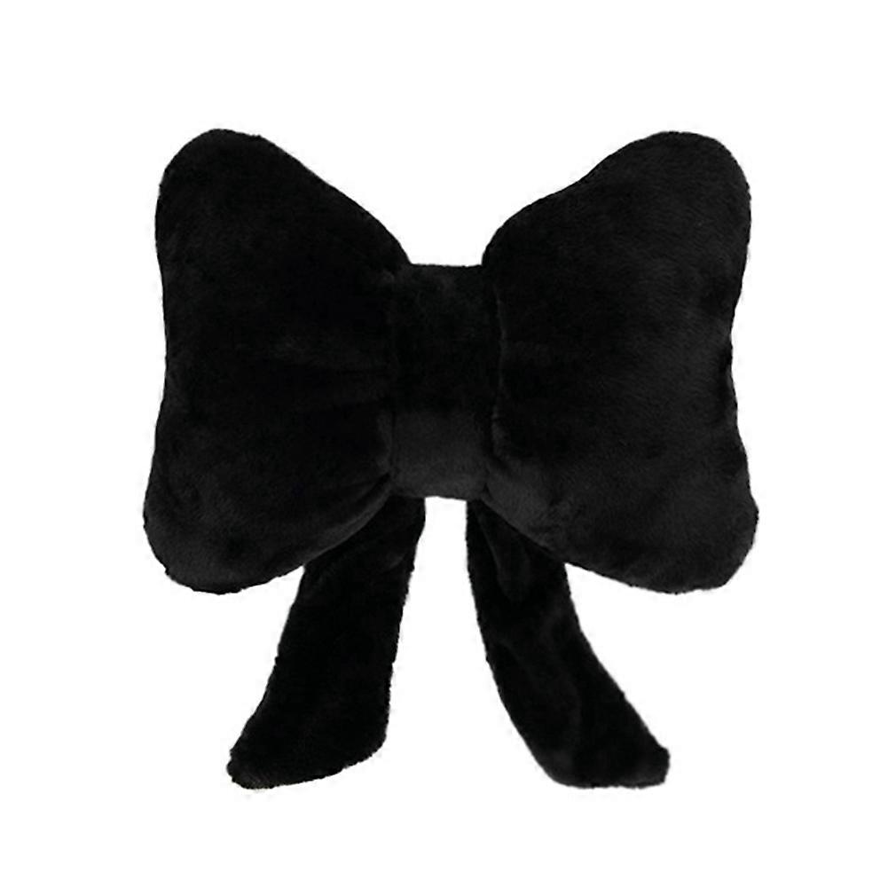 Bow Pillow Bow Shaped Throw Pillow,Black