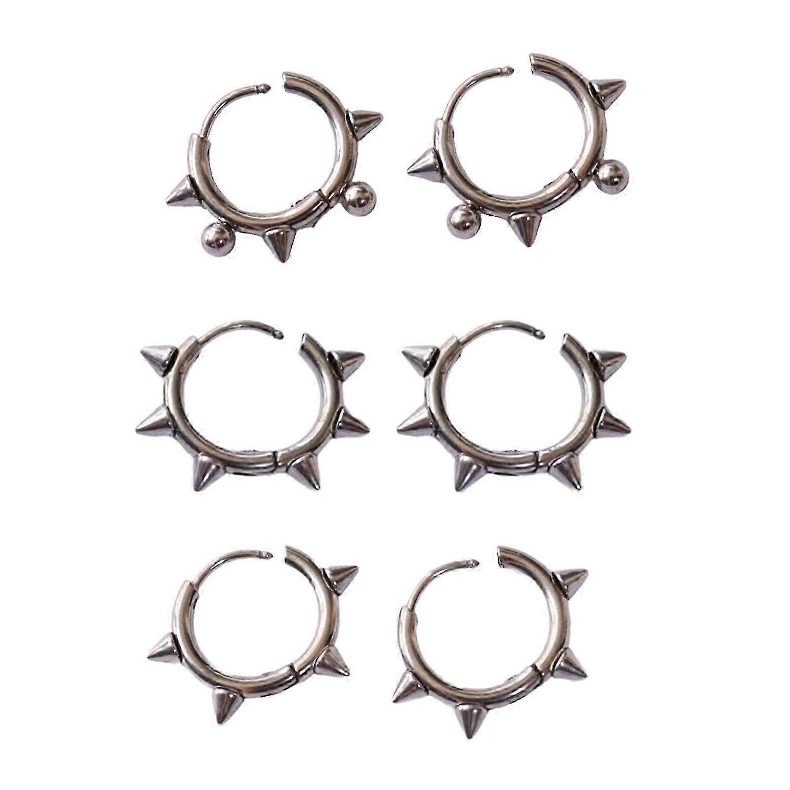 Stylish Rivet Stud Earrings Trendy Design for Women's