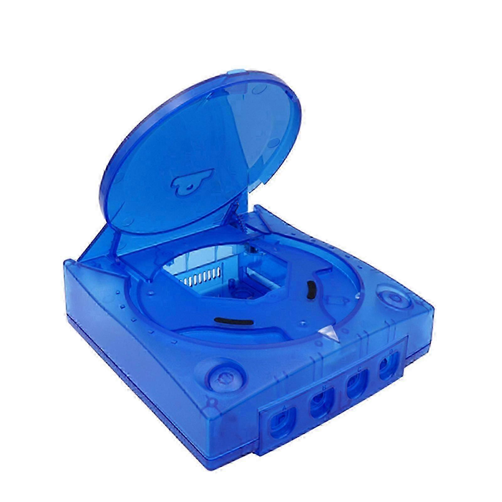 Replacement Plastic for Shell Translucent for Case Transparent Box for SEGA Dreamcast for DC Retro Video Game Console Re Blue