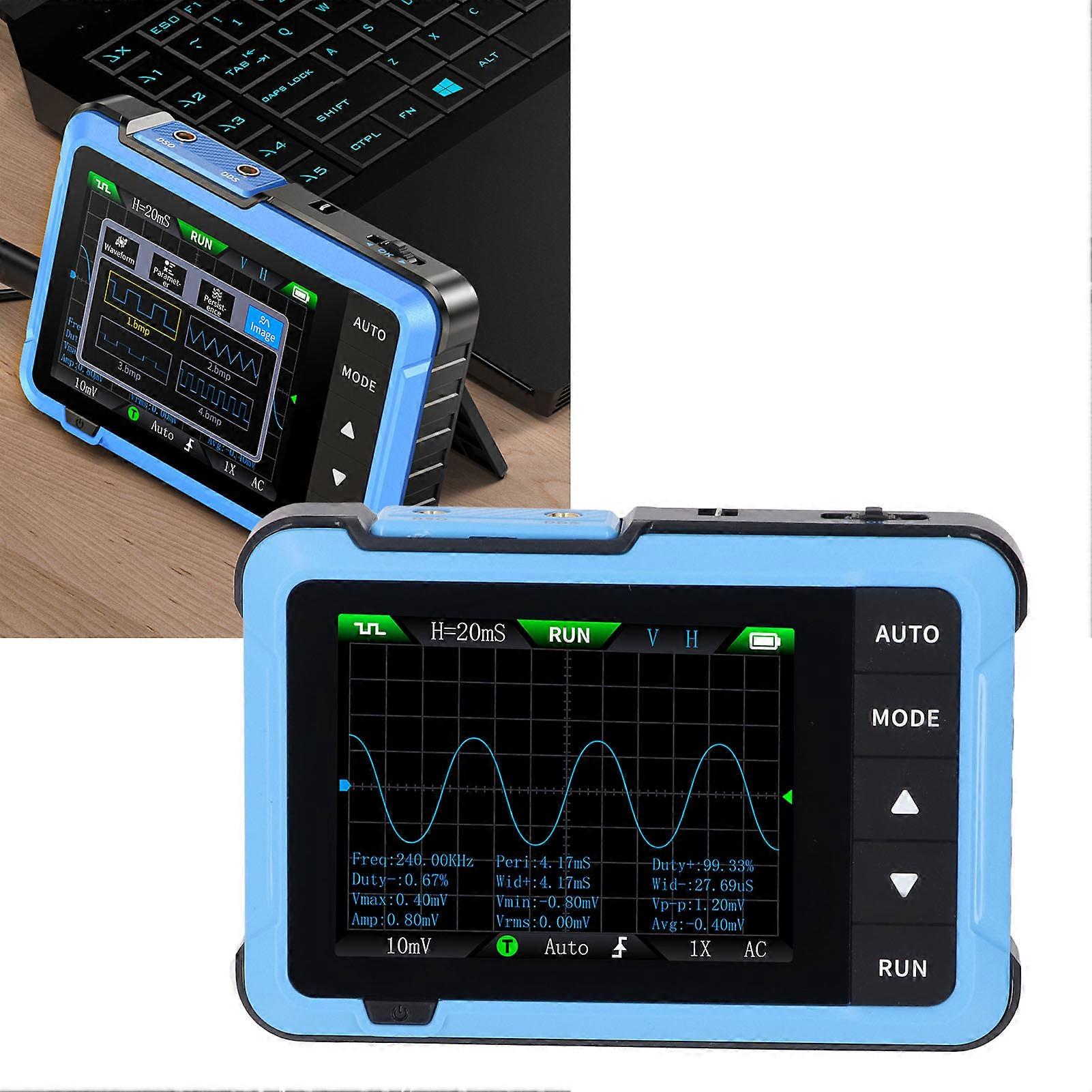 Oscilloscope Signal Generator 2 in 1 Handheld Portable Digital DSO510 48MS/s High Sampling Rate 10M Bandwidth 