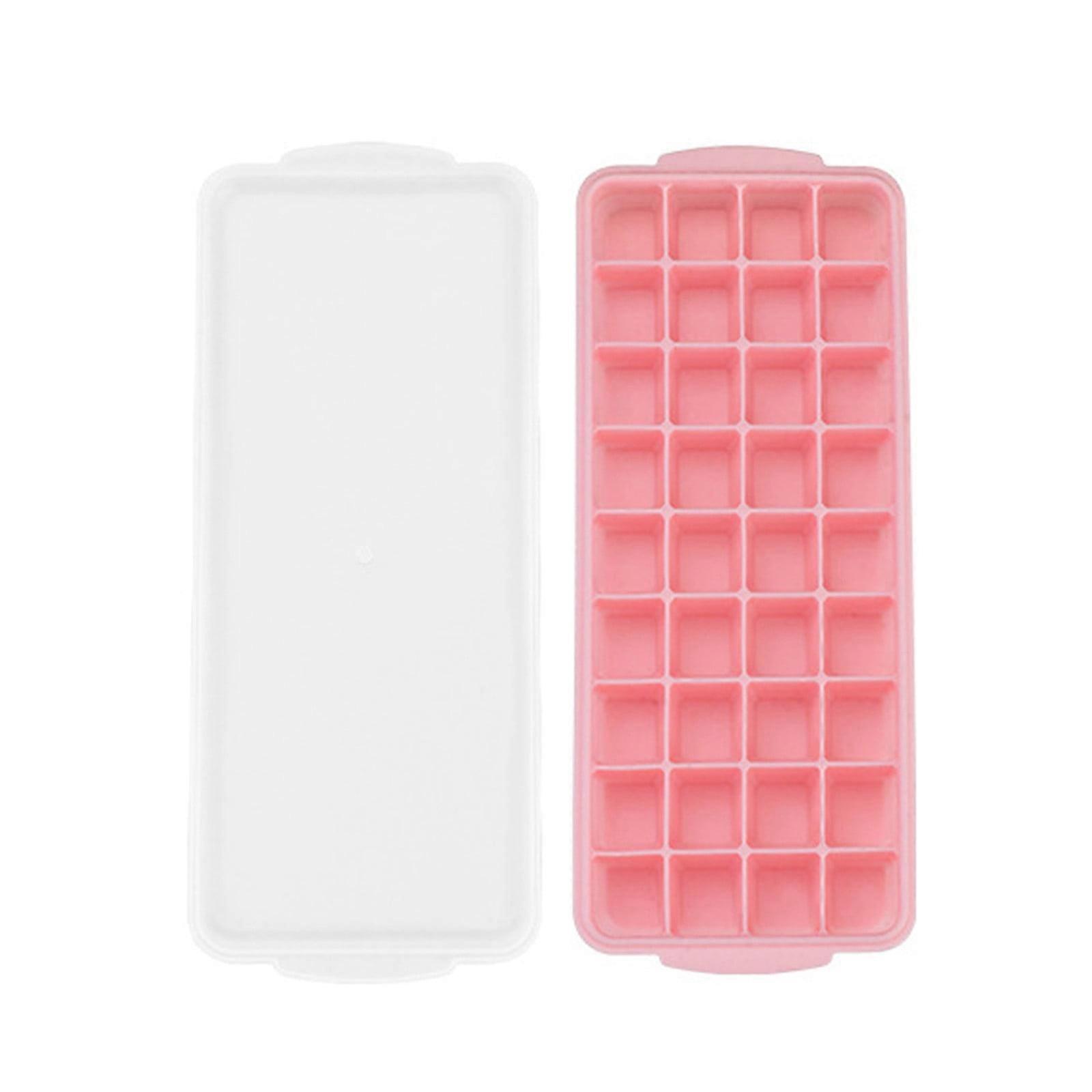 Fankiway Ice Cube Tray, 36 Ice Trays with Lids Stackable Ice Trays for Easy Release