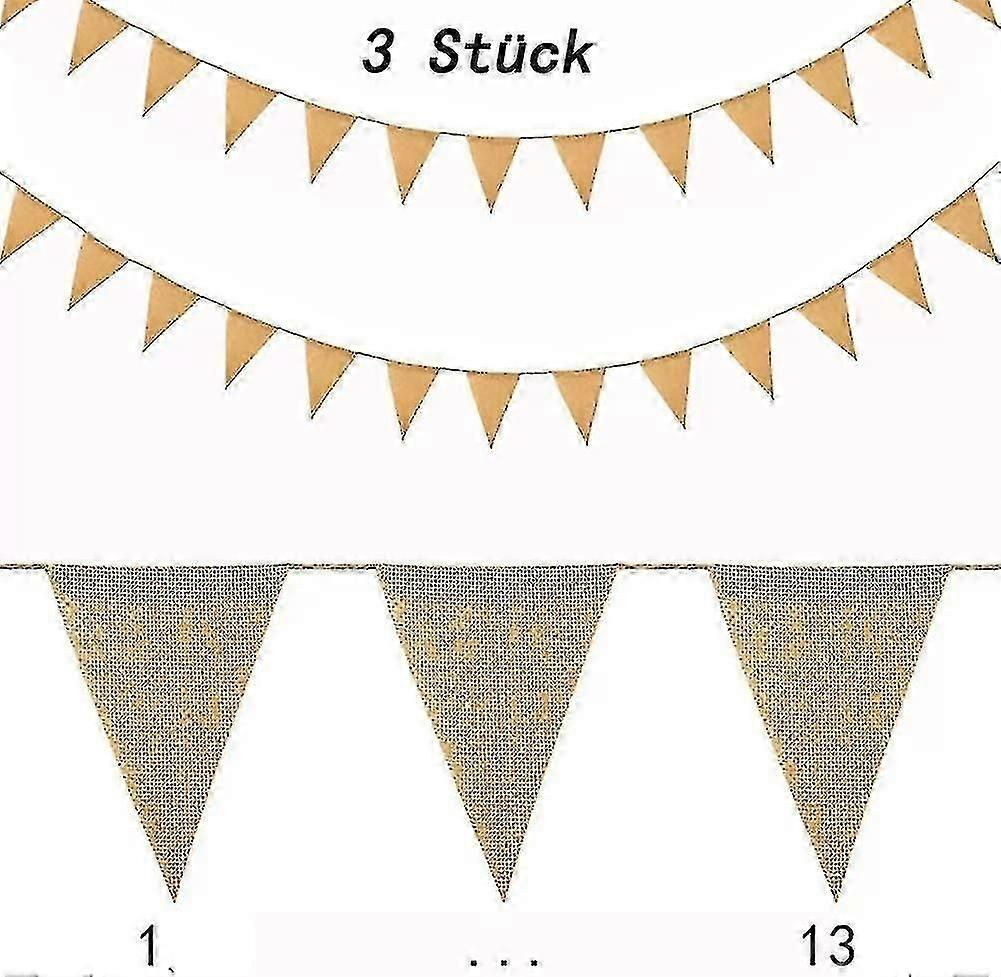 Flag Banner ,jute Pennant Flag Garlands Fabric ,triangle Flags