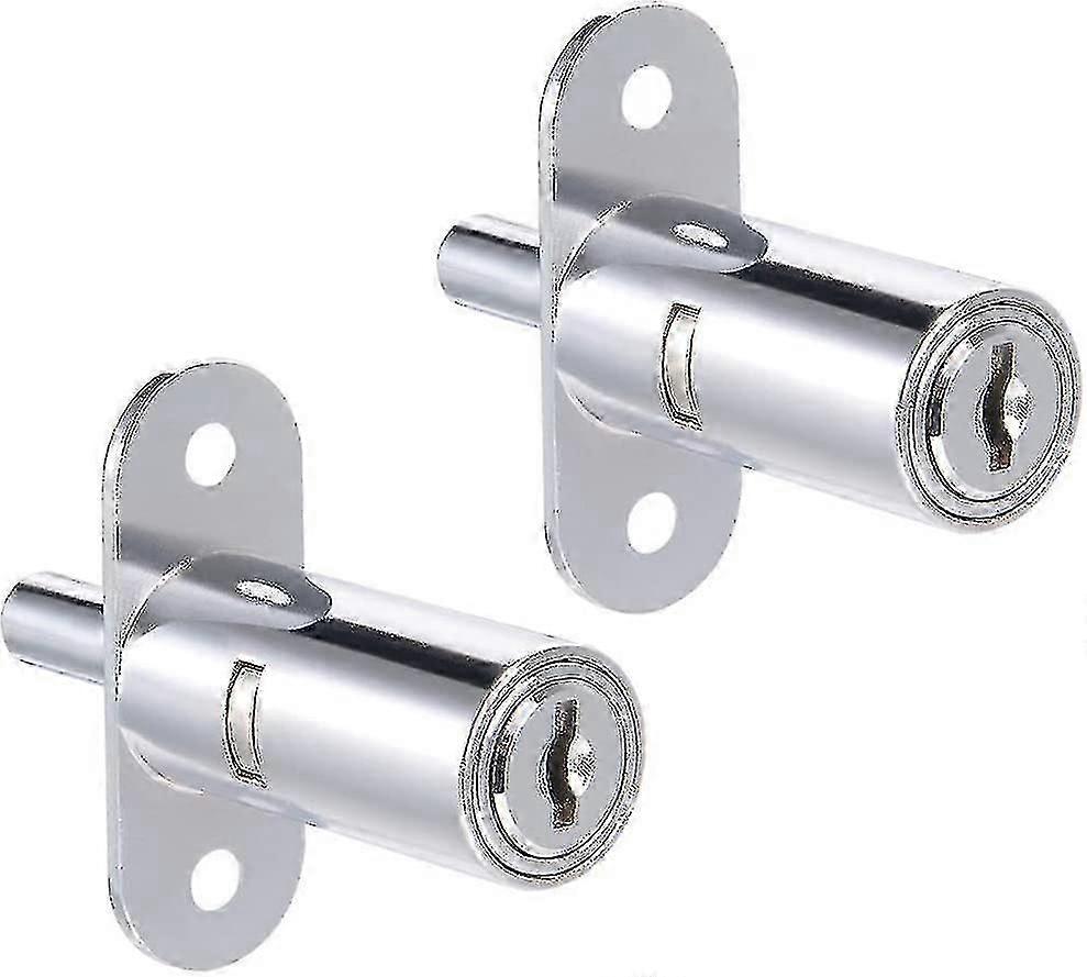 2 Pieces. Drawer Desk Wardrobe Push Piston Lock 3/4" Cylinder Diameter 1-1/2